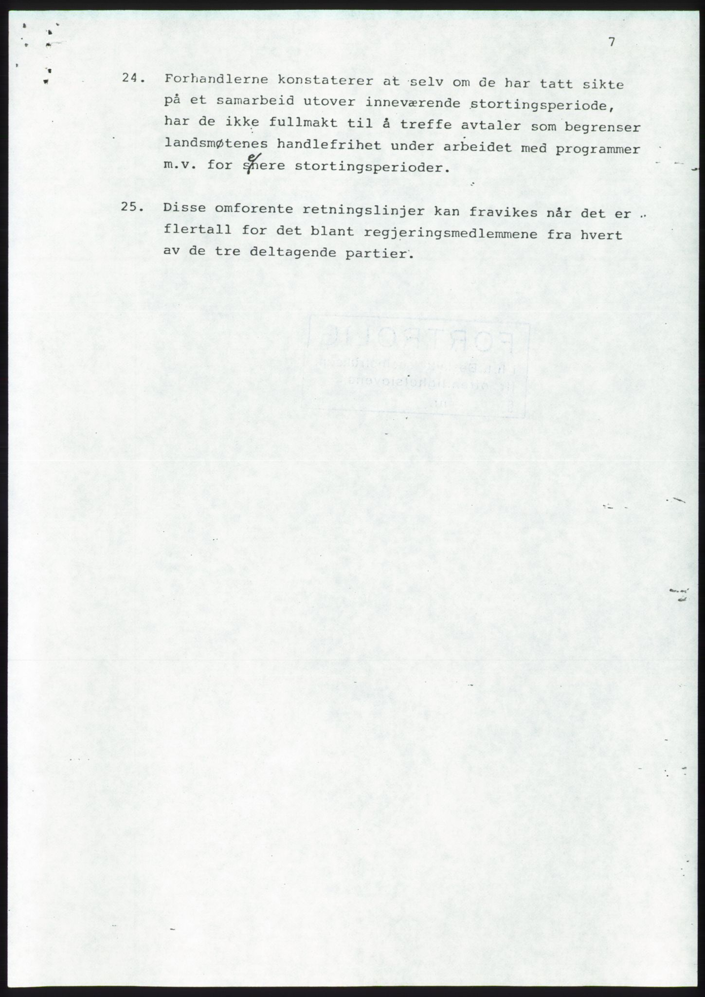 Forhandlingsmøtene 1983 mellom Høyre, KrF og Senterpartiet om dannelse av regjering, AV/RA-PA-0696/A/L0001: Forhandlingsprotokoll, 1983, p. 9