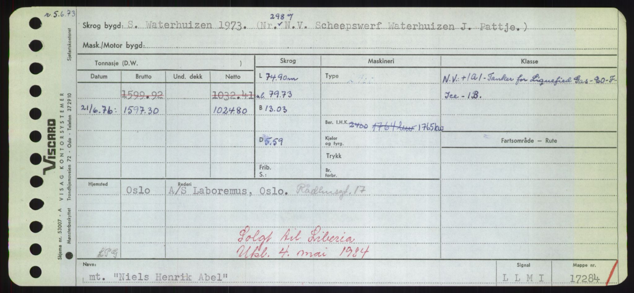 Sjøfartsdirektoratet med forløpere, Skipsmålingen, RA/S-1627/H/Hd/L0026: Fartøy, N-Norhol, p. 199