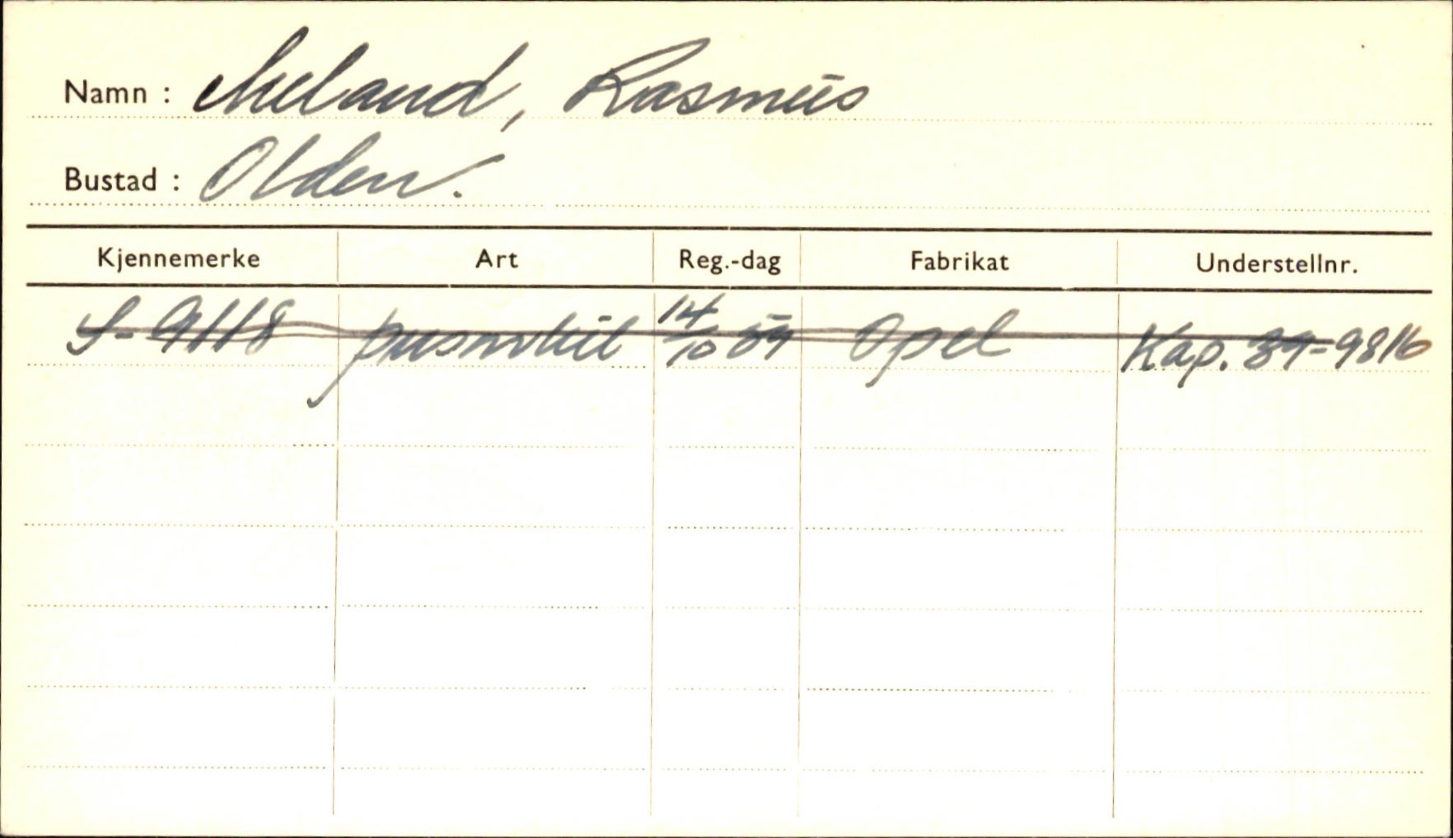 Statens vegvesen, Sogn og Fjordane vegkontor, AV/SAB-A-5301/4/F/L0001D: Eigarregister Fjordane til 1.6.1961, 1930-1961, p. 581