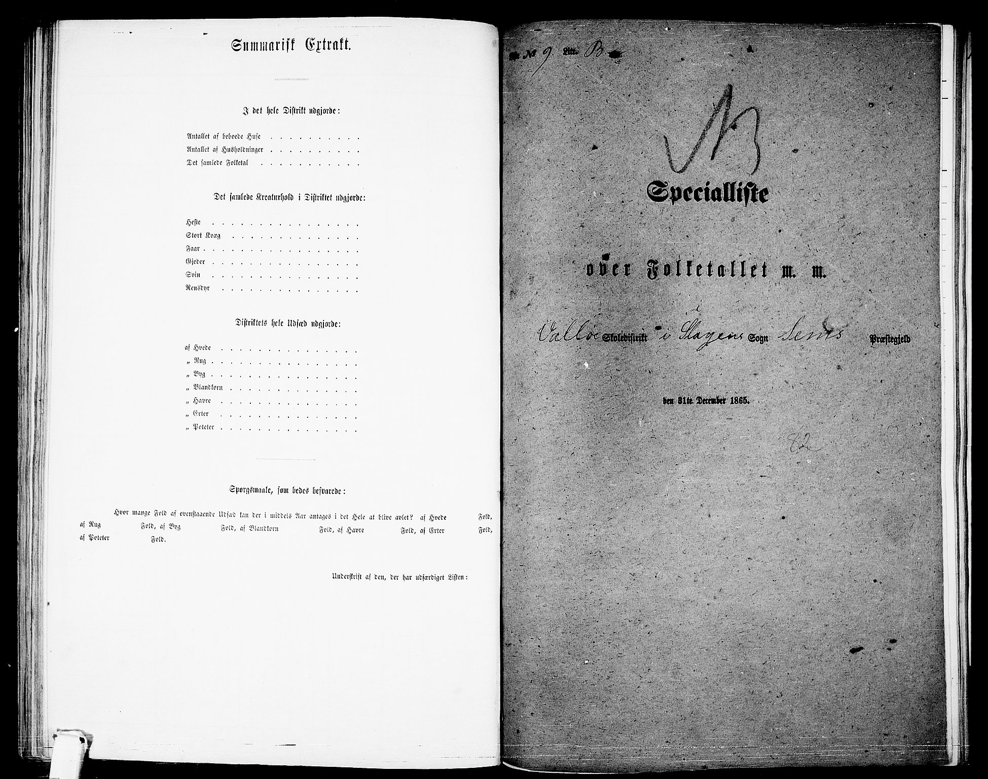 RA, 1865 census for Sem, 1865, p. 167