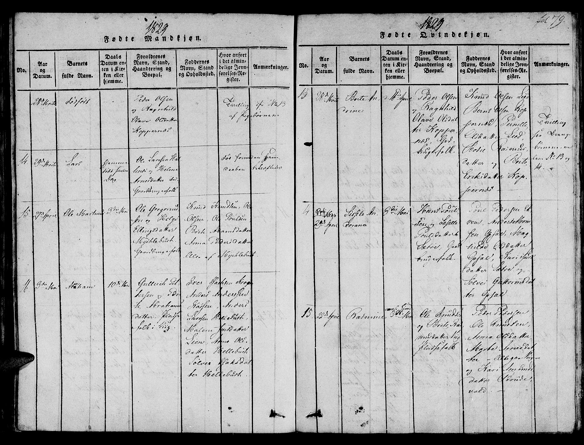 Ministerialprotokoller, klokkerbøker og fødselsregistre - Møre og Romsdal, AV/SAT-A-1454/501/L0004: Parish register (official) no. 501A04, 1816-1831, p. 79