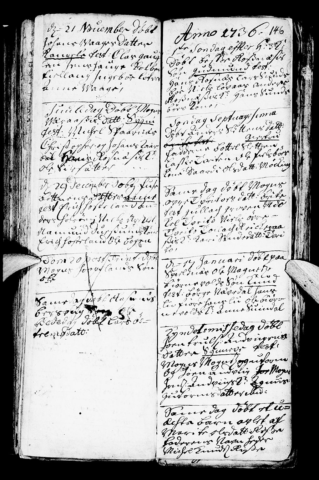 Lindås Sokneprestembete, SAB/A-76701/H/Haa: Parish register (official) no. A 1, 1699-1746, p. 146