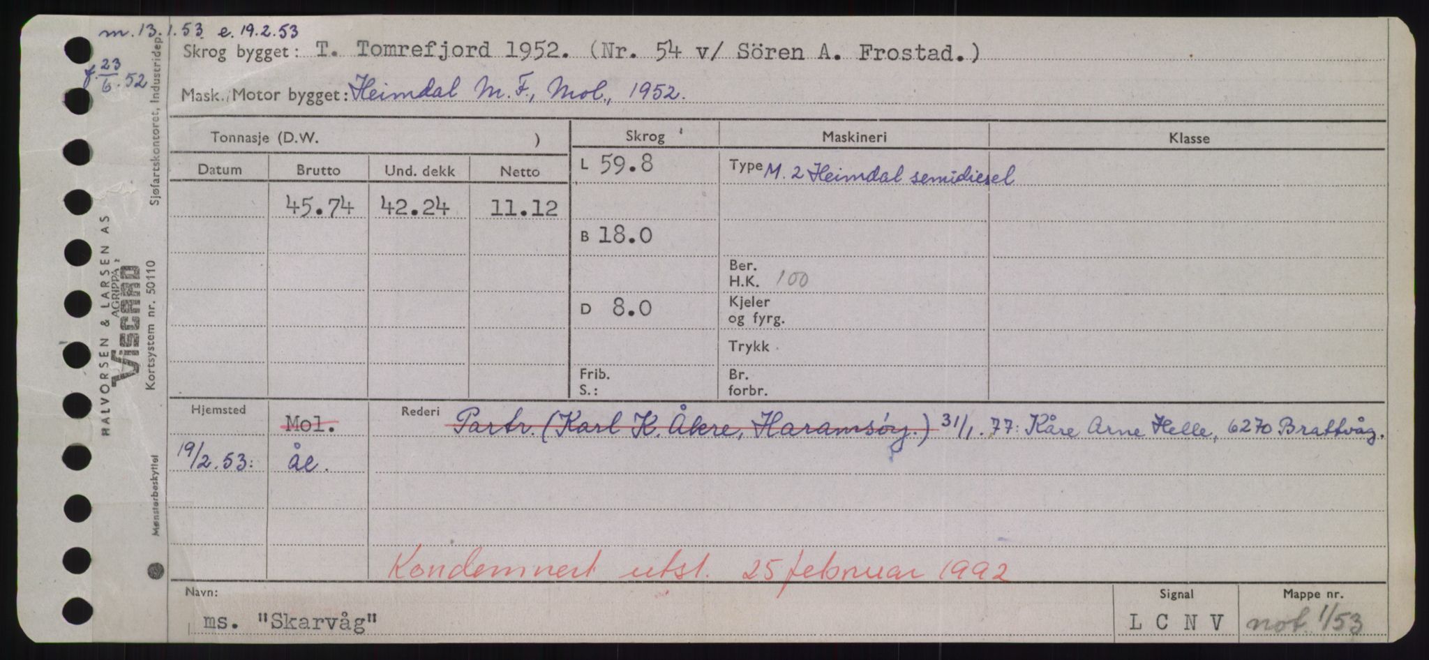 Sjøfartsdirektoratet med forløpere, Skipsmålingen, RA/S-1627/H/Hd/L0034: Fartøy, Sk-Slå, p. 93