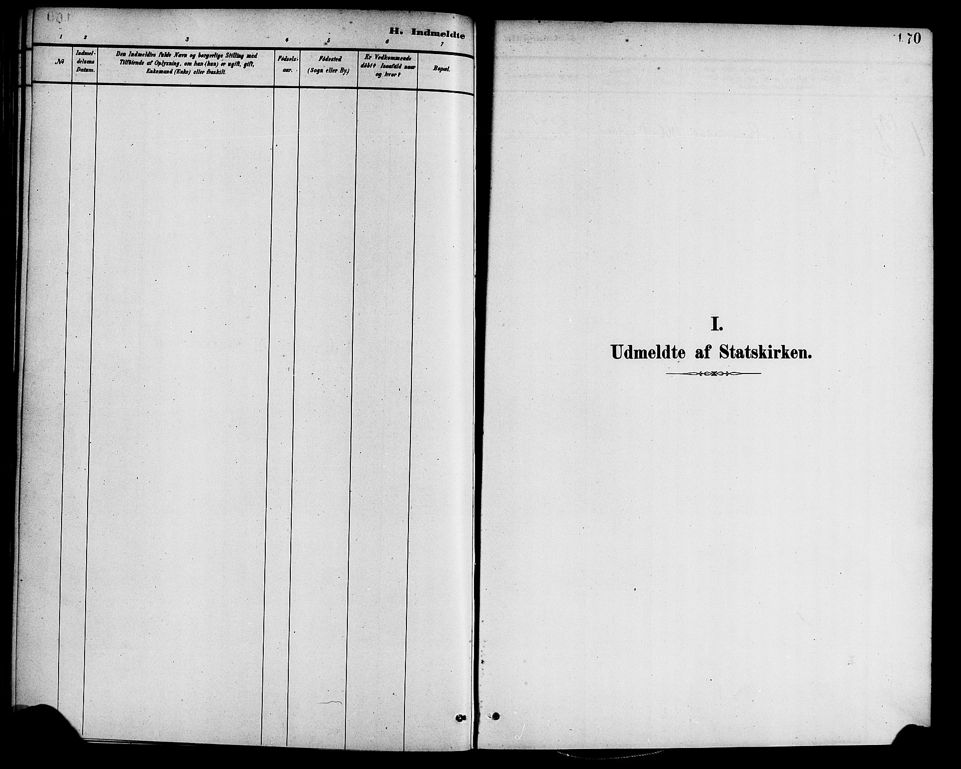Gaular sokneprestembete, SAB/A-80001/H/Haa: Parish register (official) no. B 1, 1882-1897, p. 170