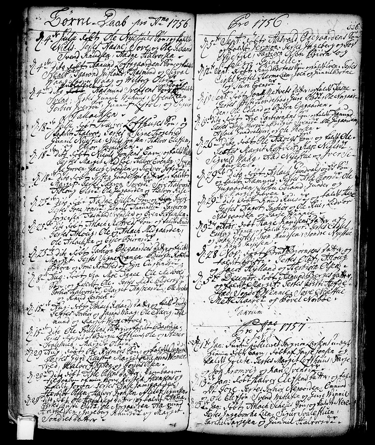 Vinje kirkebøker, SAKO/A-312/F/Fa/L0001: Parish register (official) no. I 1, 1717-1766, p. 116