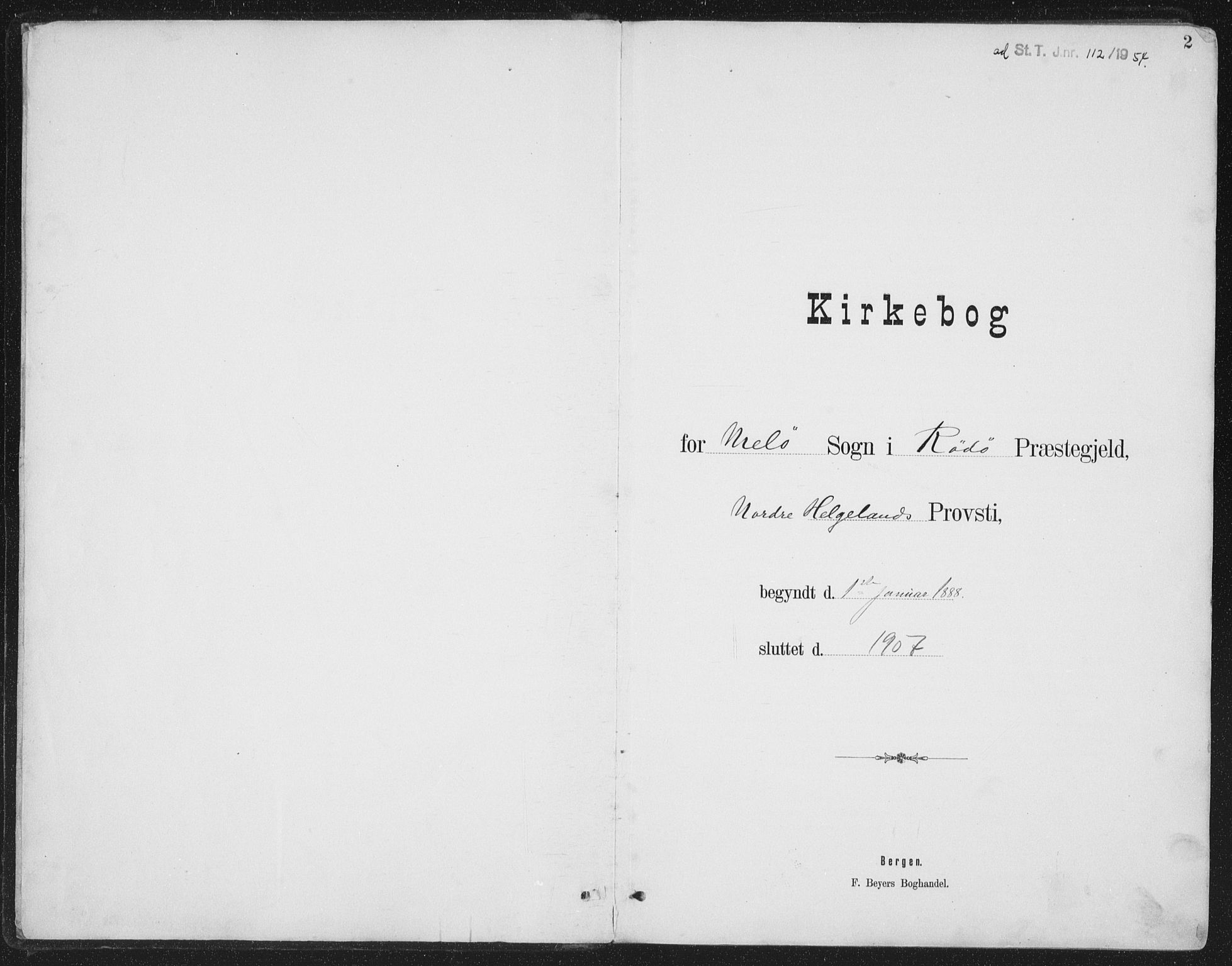Ministerialprotokoller, klokkerbøker og fødselsregistre - Nordland, SAT/A-1459/843/L0638: Parish register (copy) no. 843C07, 1888-1907, p. 2