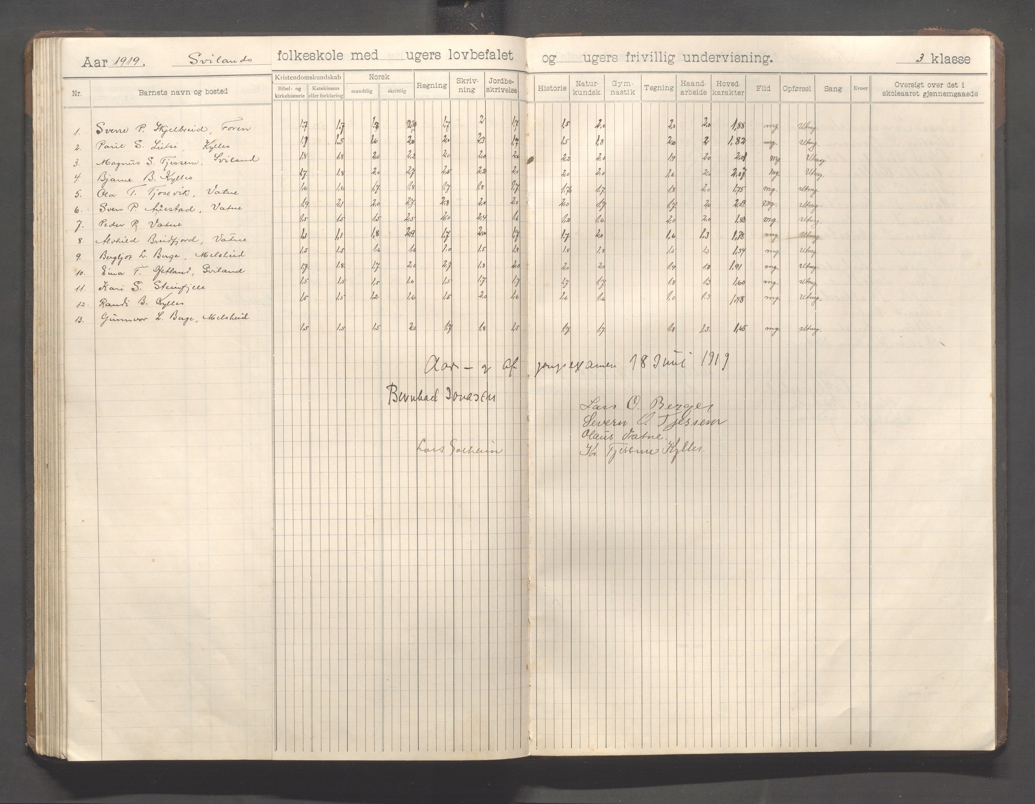 Høyland kommune - Sviland skole m.fl., IKAR/K-100091/E/L0001: Skoleprotokoll, 1906-1922, p. 82