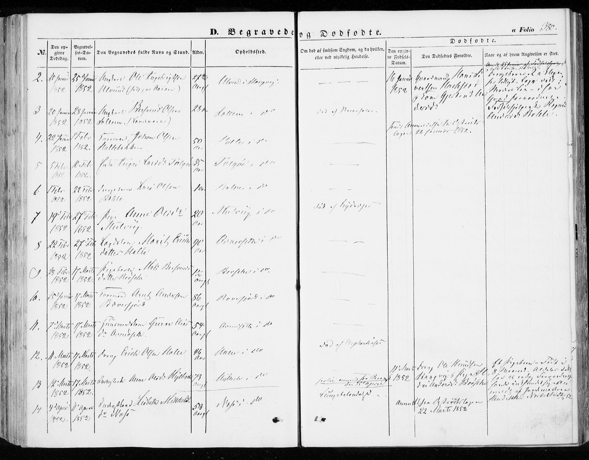 Ministerialprotokoller, klokkerbøker og fødselsregistre - Møre og Romsdal, SAT/A-1454/592/L1026: Parish register (official) no. 592A04, 1849-1867, p. 380