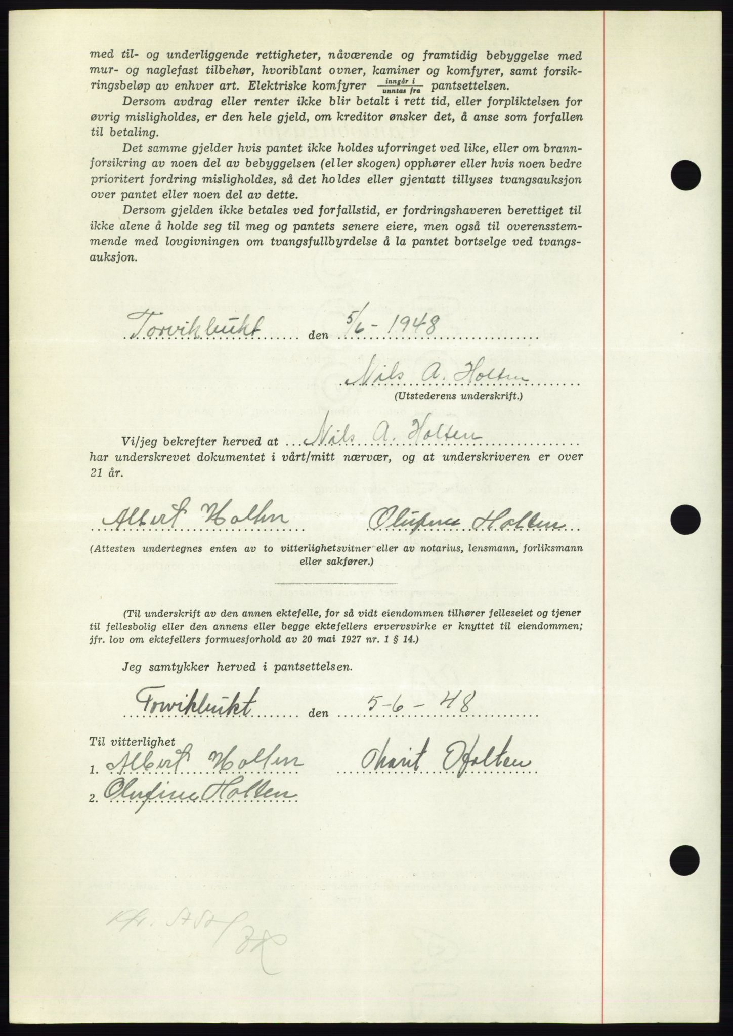 Nordmøre sorenskriveri, AV/SAT-A-4132/1/2/2Ca: Mortgage book no. B99, 1948-1948, Diary no: : 1924/1948