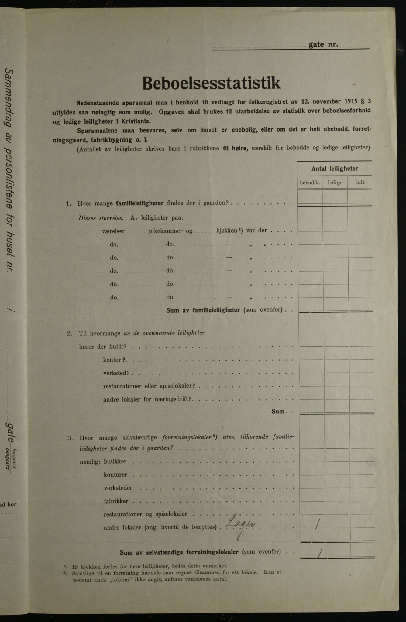 OBA, Municipal Census 1923 for Kristiania, 1923, p. 45703
