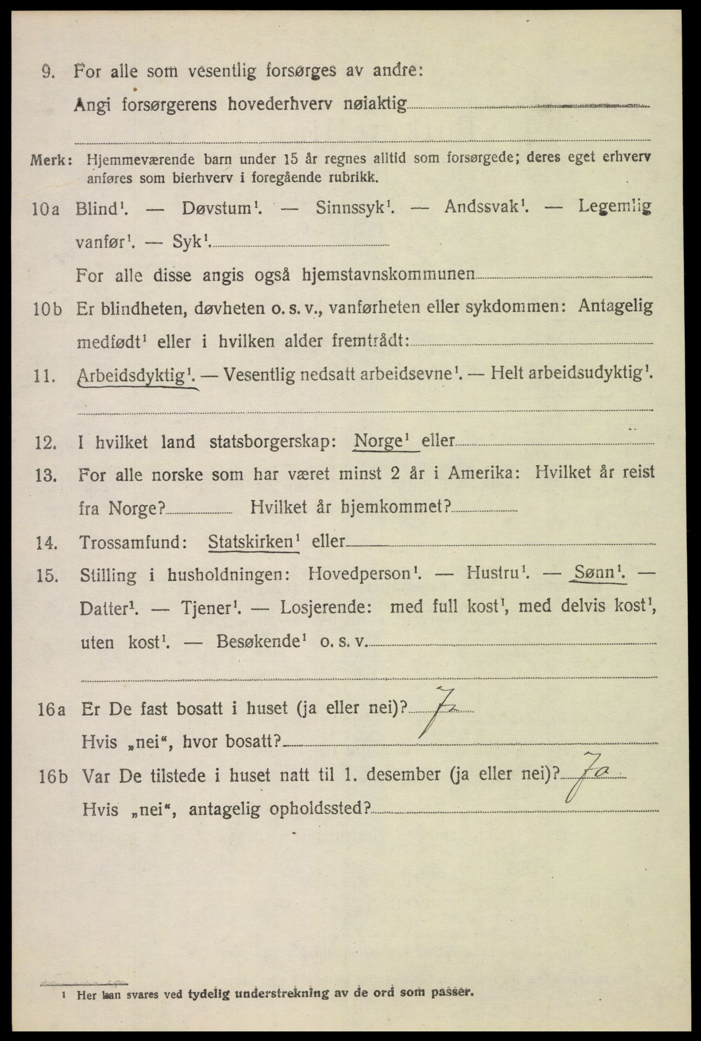 SAH, 1920 census for Løten, 1920, p. 2644