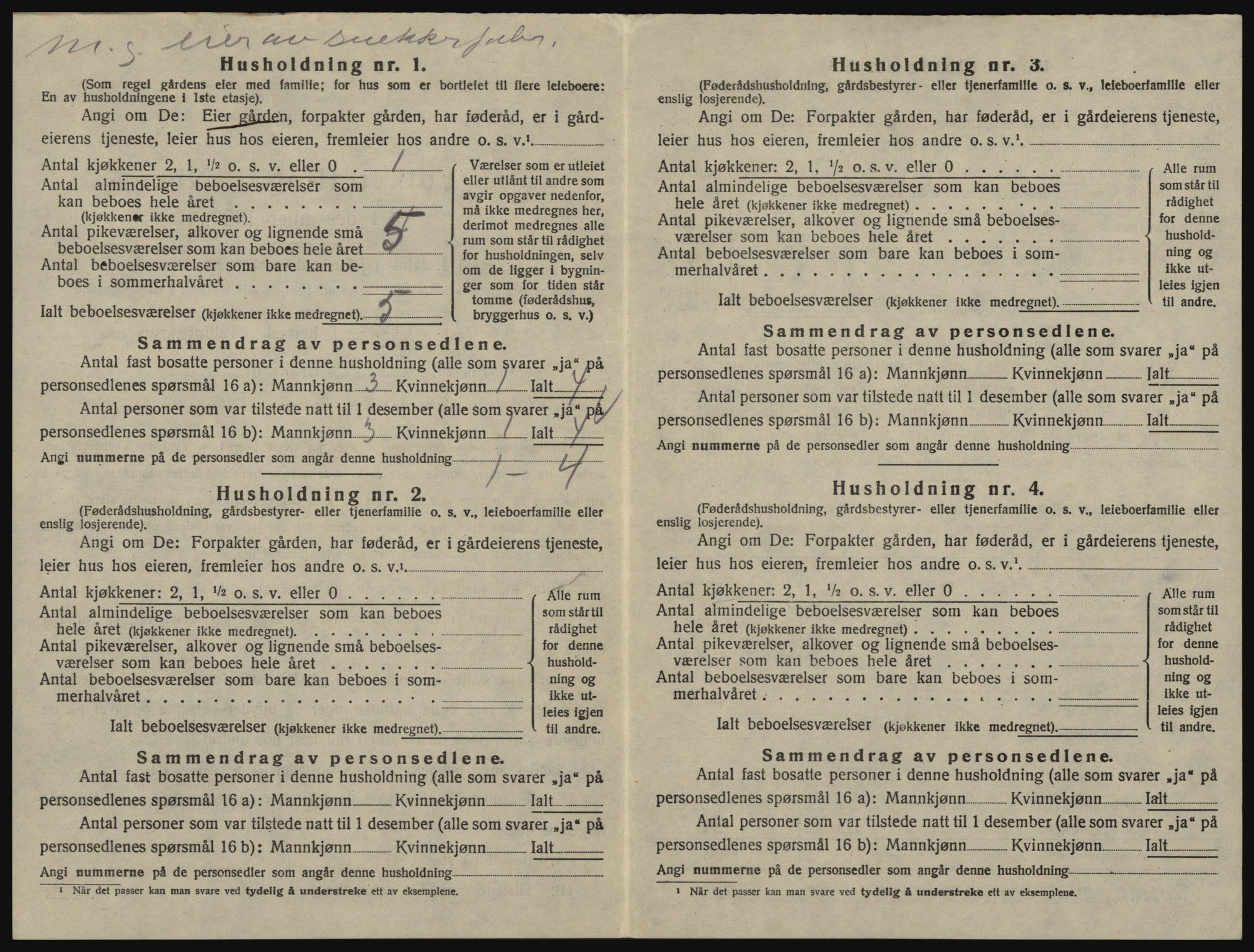 SAO, 1920 census for Glemmen, 1920, p. 1652