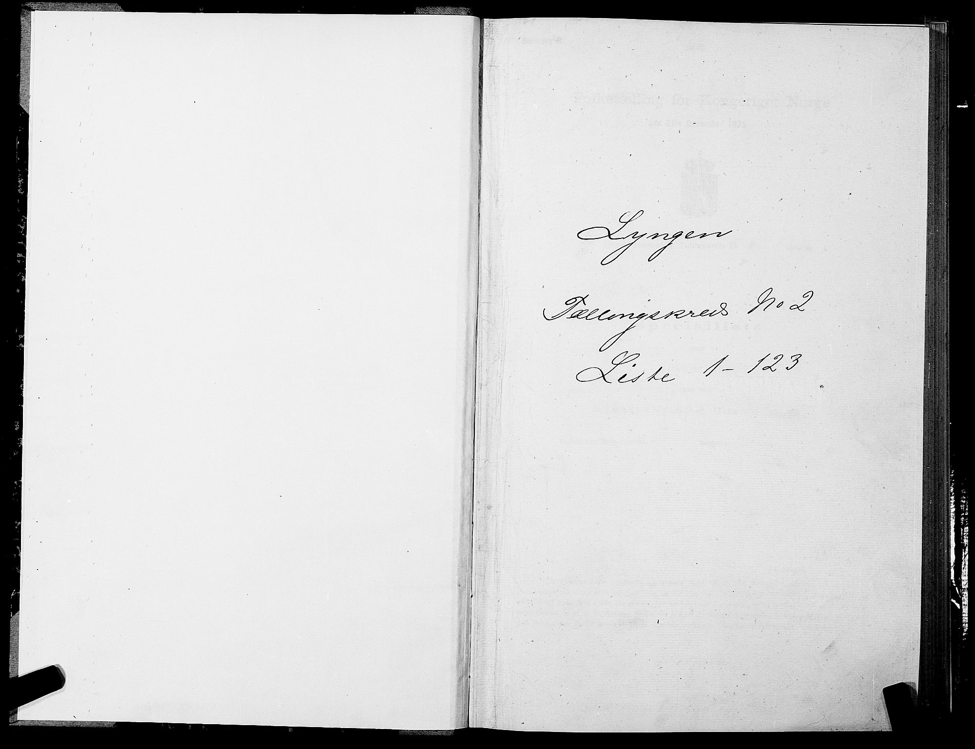 SATØ, 1875 census for 1938P Lyngen, 1875
