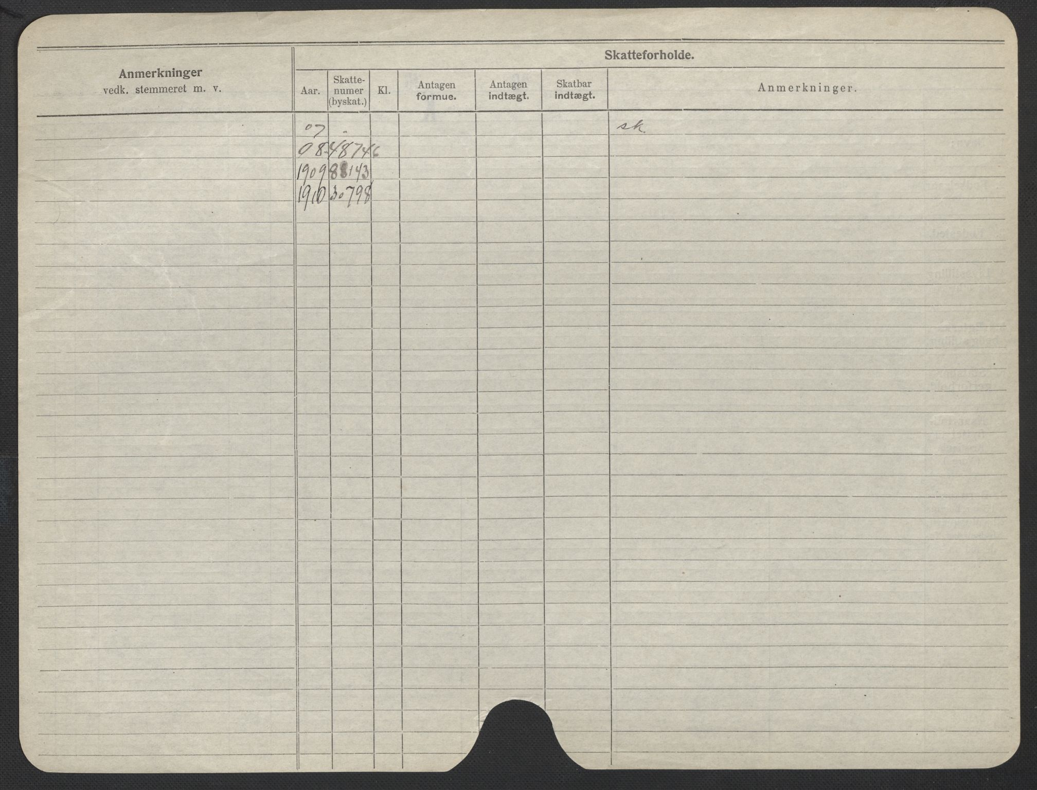 Oslo folkeregister, Registerkort, AV/SAO-A-11715/F/Fa/Fac/L0018: Kvinner, 1906-1914, p. 178b