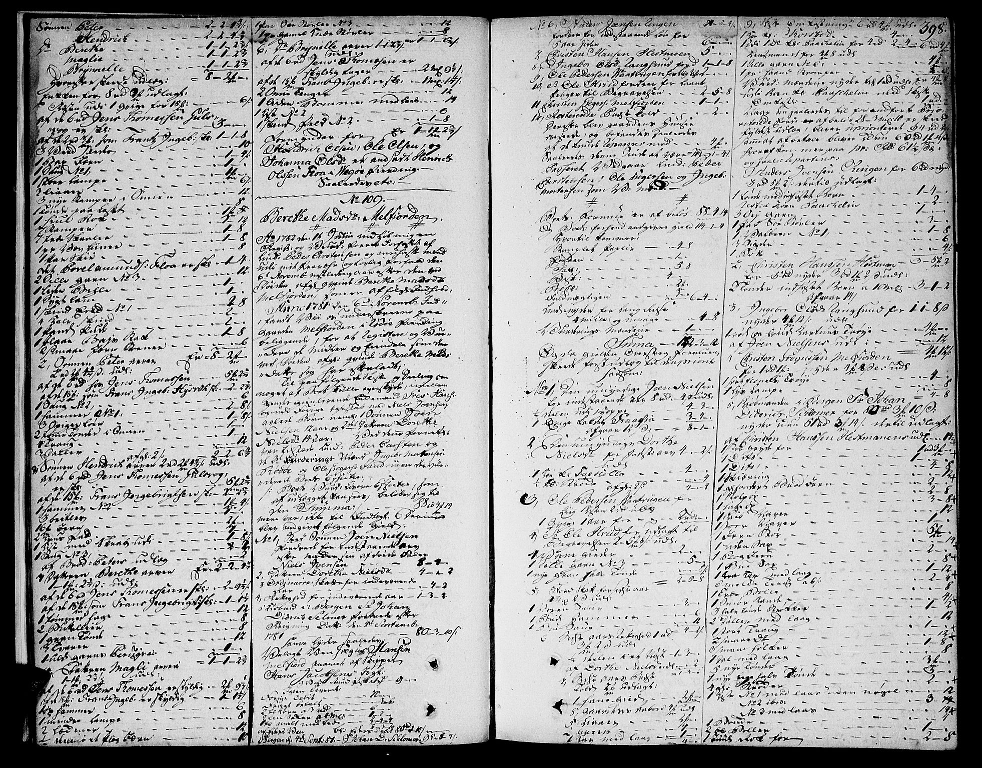 Helgeland sorenskriveri, AV/SAT-A-0004/3/3A/L0062: Skifteprotokoll 14C, 1782-1784, p. 397b-398a