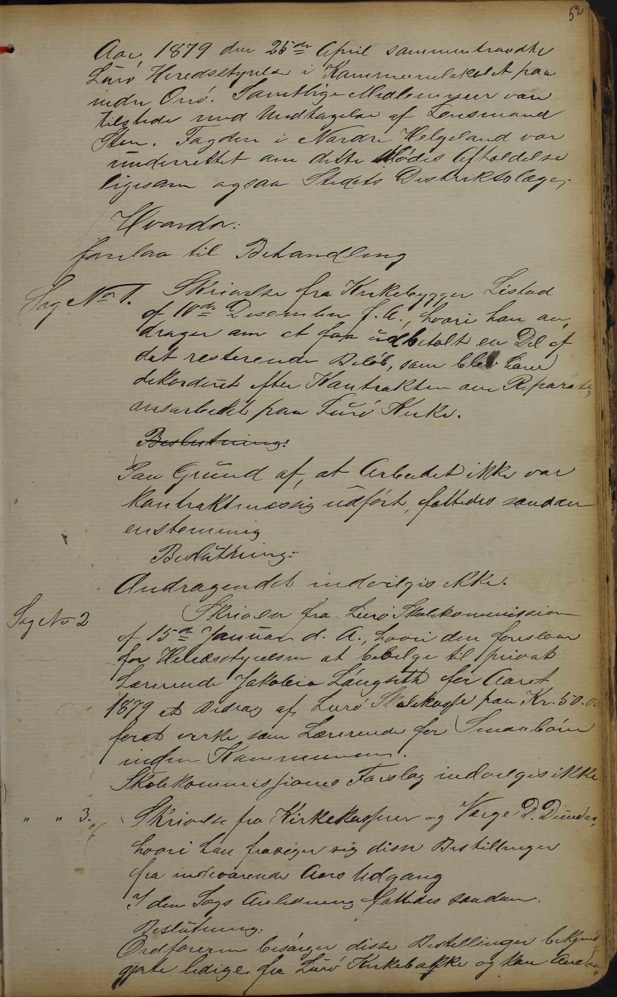Lurøy kommune. Formannskapet, AIN/K-18340.150/100/L0002: Møtebok, 1873-1898