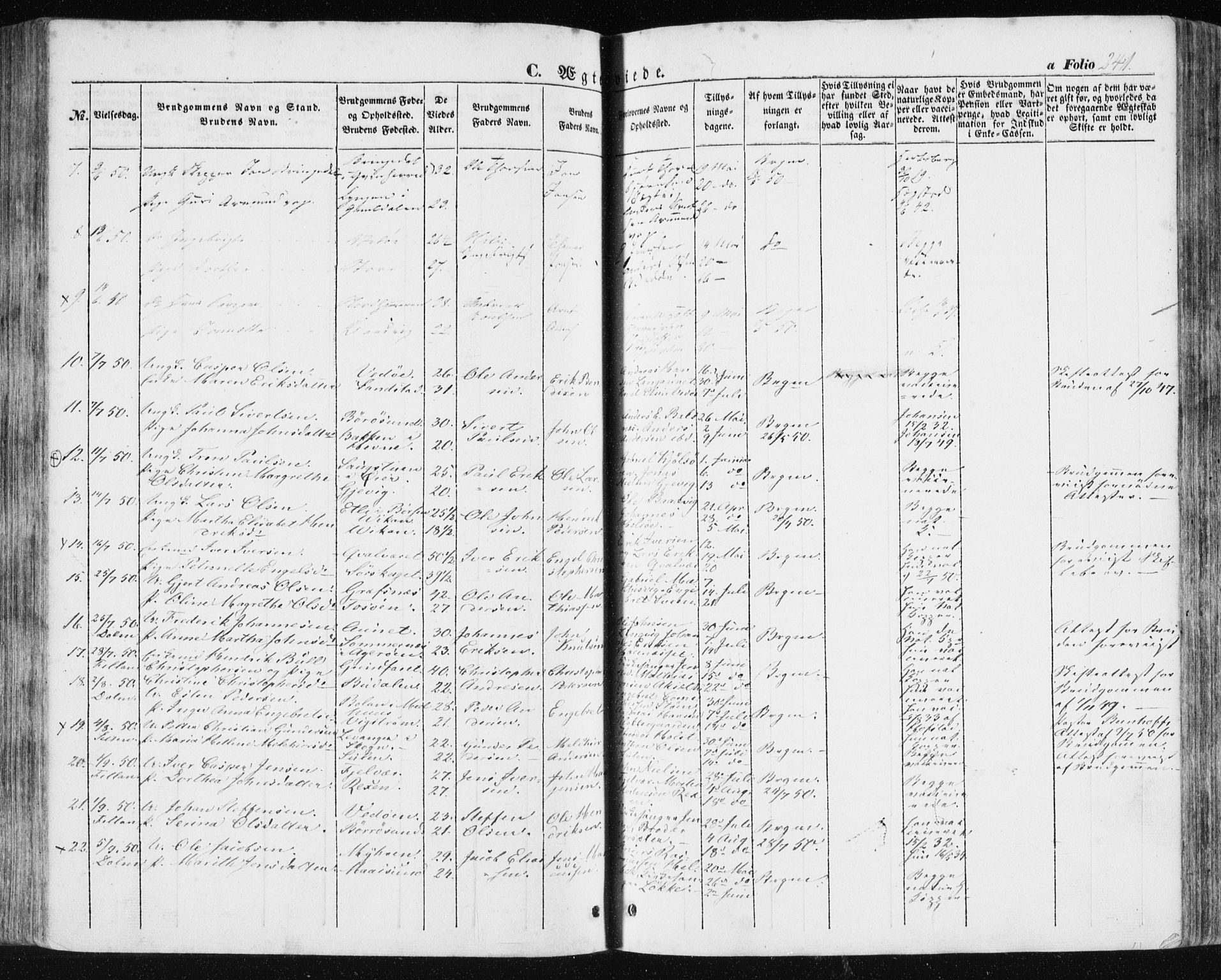 Ministerialprotokoller, klokkerbøker og fødselsregistre - Sør-Trøndelag, SAT/A-1456/634/L0529: Parish register (official) no. 634A05, 1843-1851, p. 241