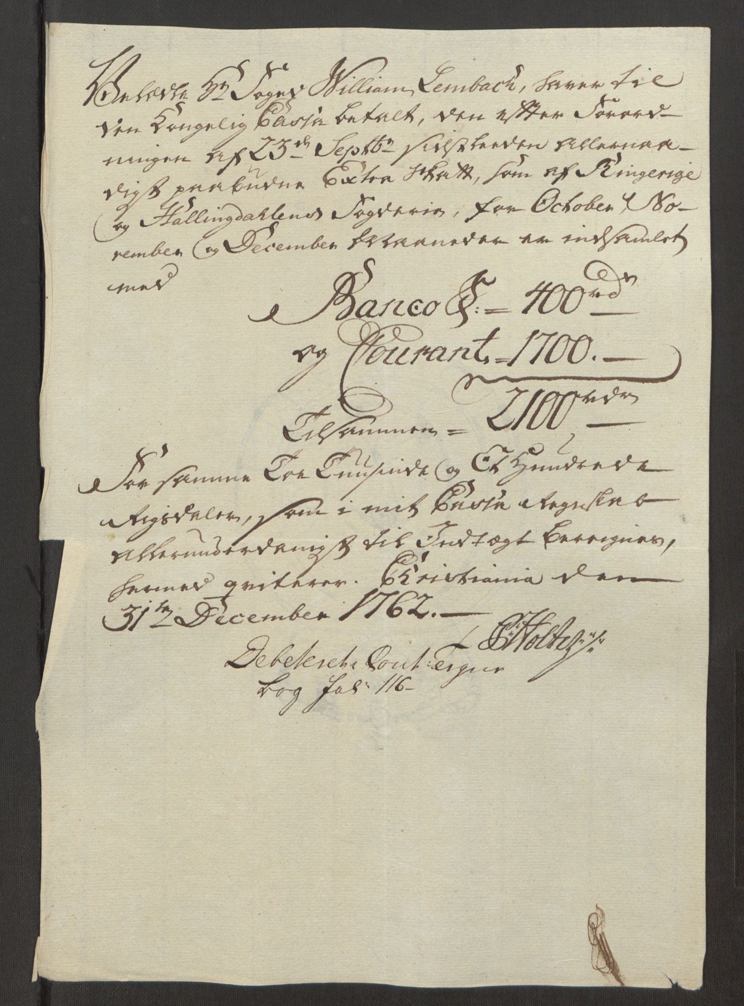 Rentekammeret inntil 1814, Reviderte regnskaper, Fogderegnskap, RA/EA-4092/R23/L1565: Ekstraskatten Ringerike og Hallingdal, 1762-1763, p. 563