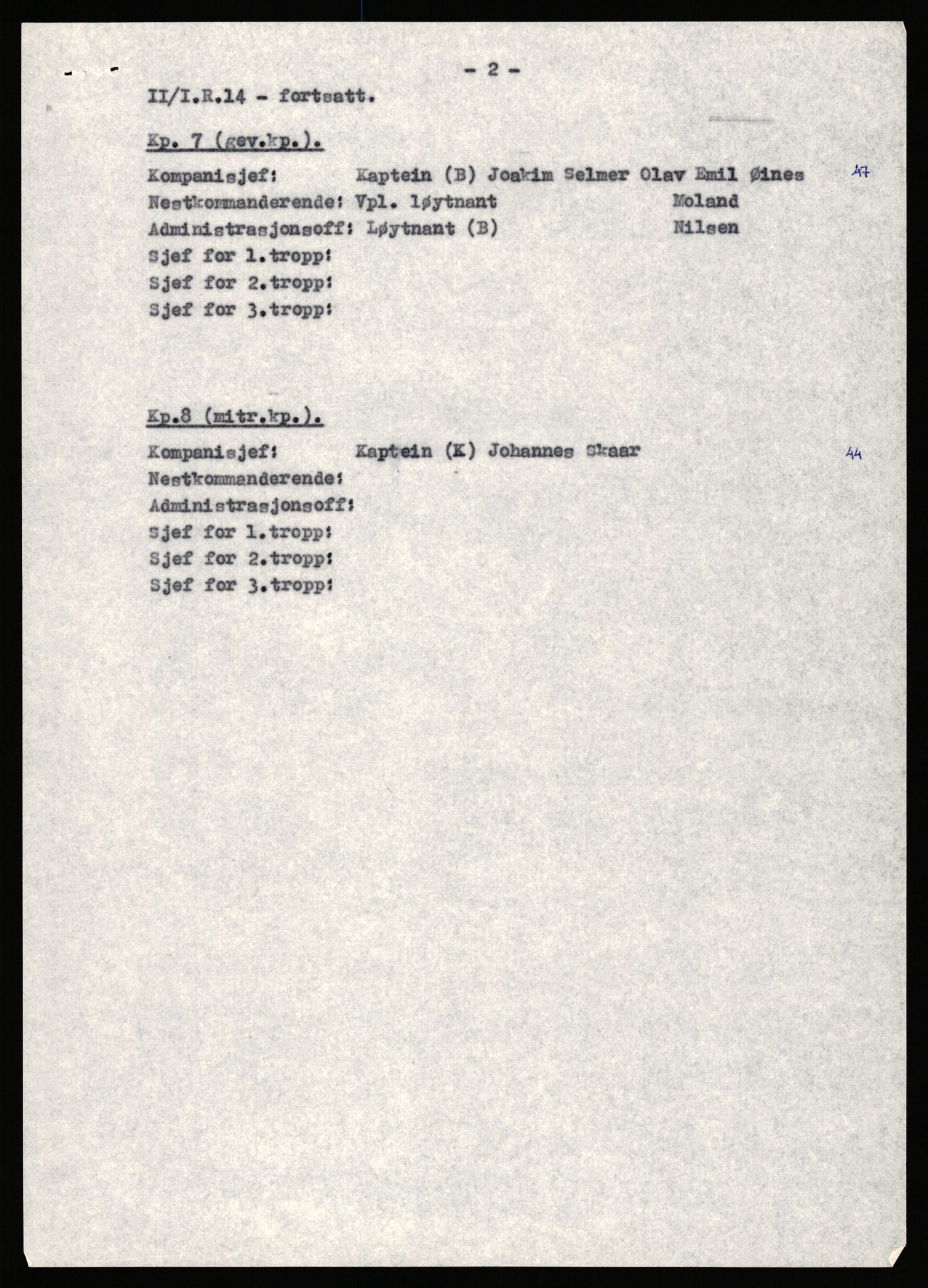 Forsvaret, Forsvarets krigshistoriske avdeling, AV/RA-RAFA-2017/Y/Yb/L0140: II-C-11-611-620  -  6. Divisjon, 1940-1966, p. 100