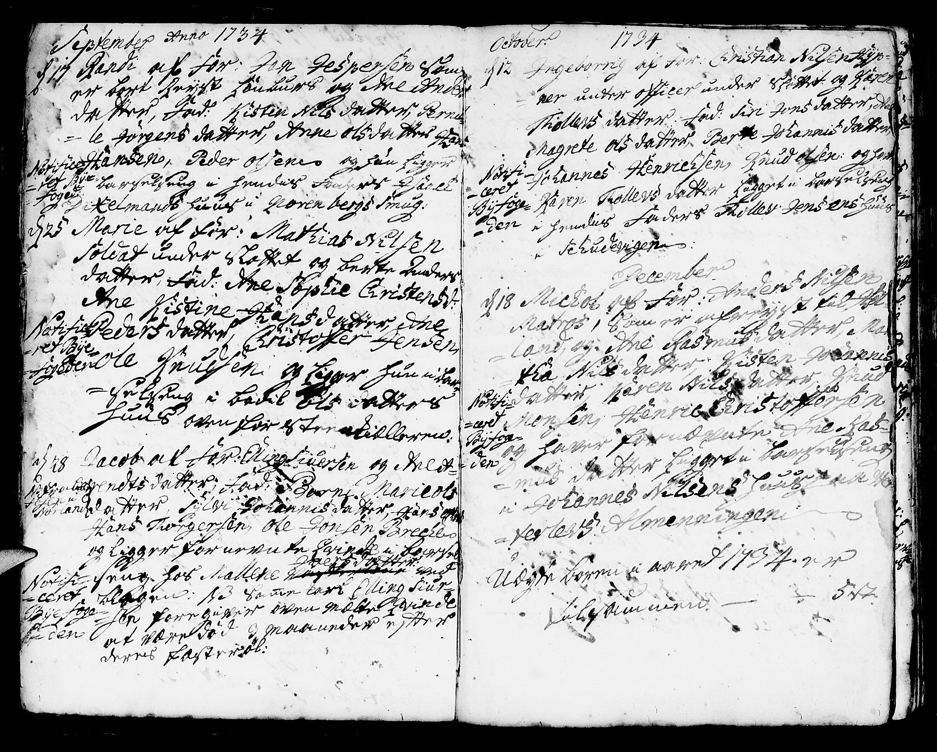 Korskirken sokneprestembete, SAB/A-76101/H/Haa/L0004: Parish register (official) no. A 4, 1720-1750, p. 313