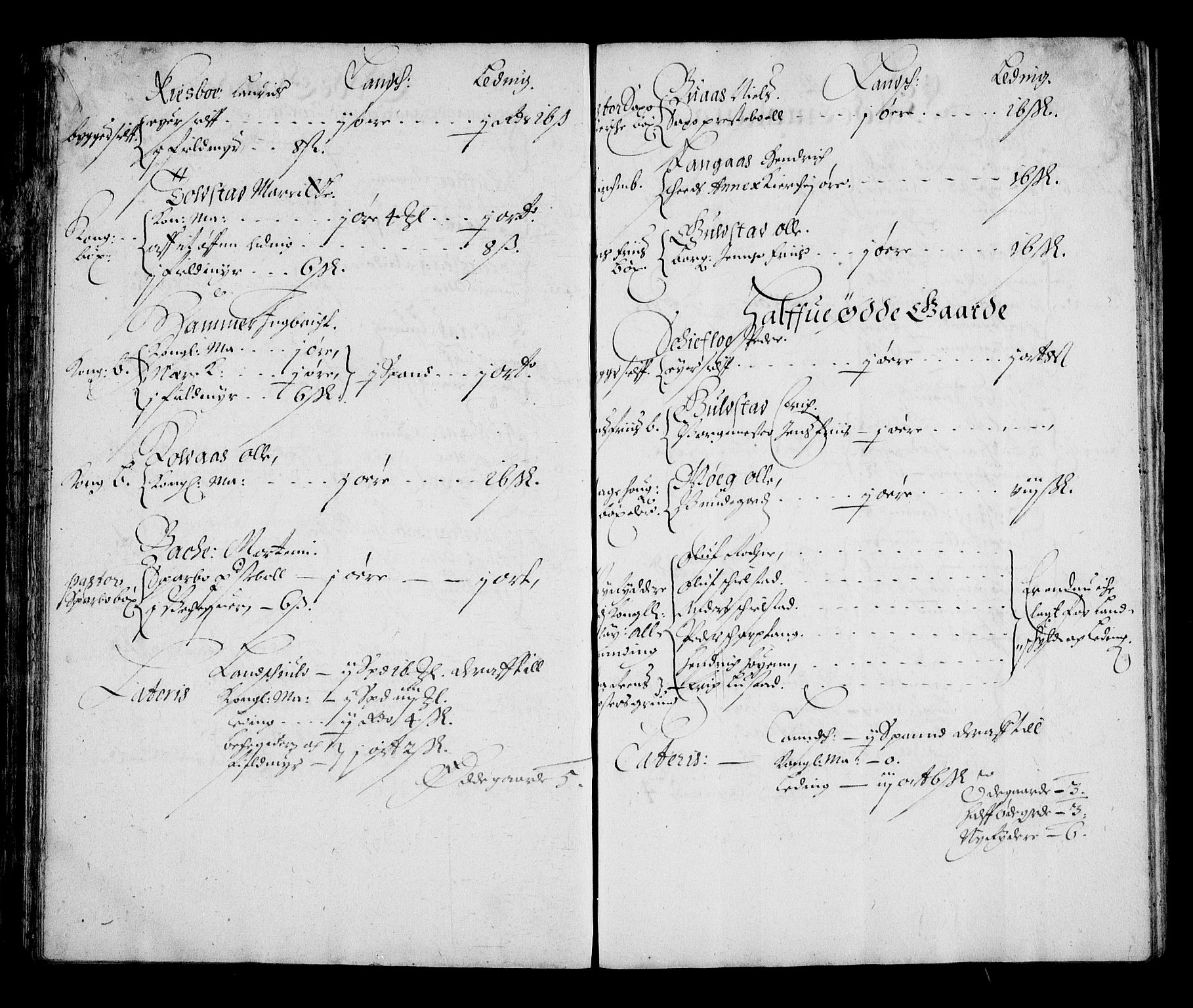 Rentekammeret inntil 1814, Realistisk ordnet avdeling, AV/RA-EA-4070/N/Na/L0002/0007: [XI g]: Trondheims stifts jordebøker: / Inderøy fogderi, 1664