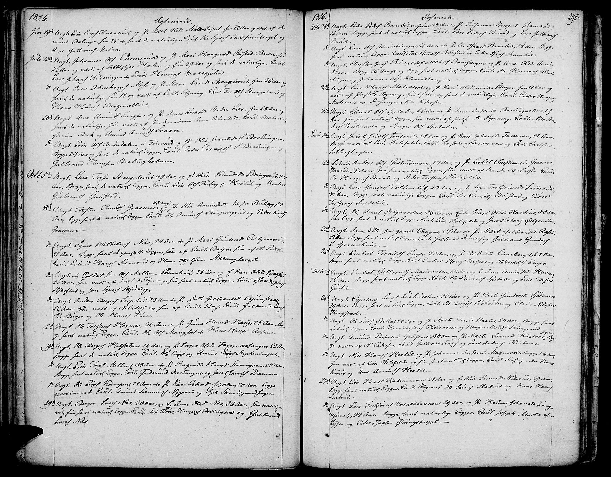 Vinger prestekontor, AV/SAH-PREST-024/H/Ha/Haa/L0007: Parish register (official) no. 7, 1826-1839, p. 298
