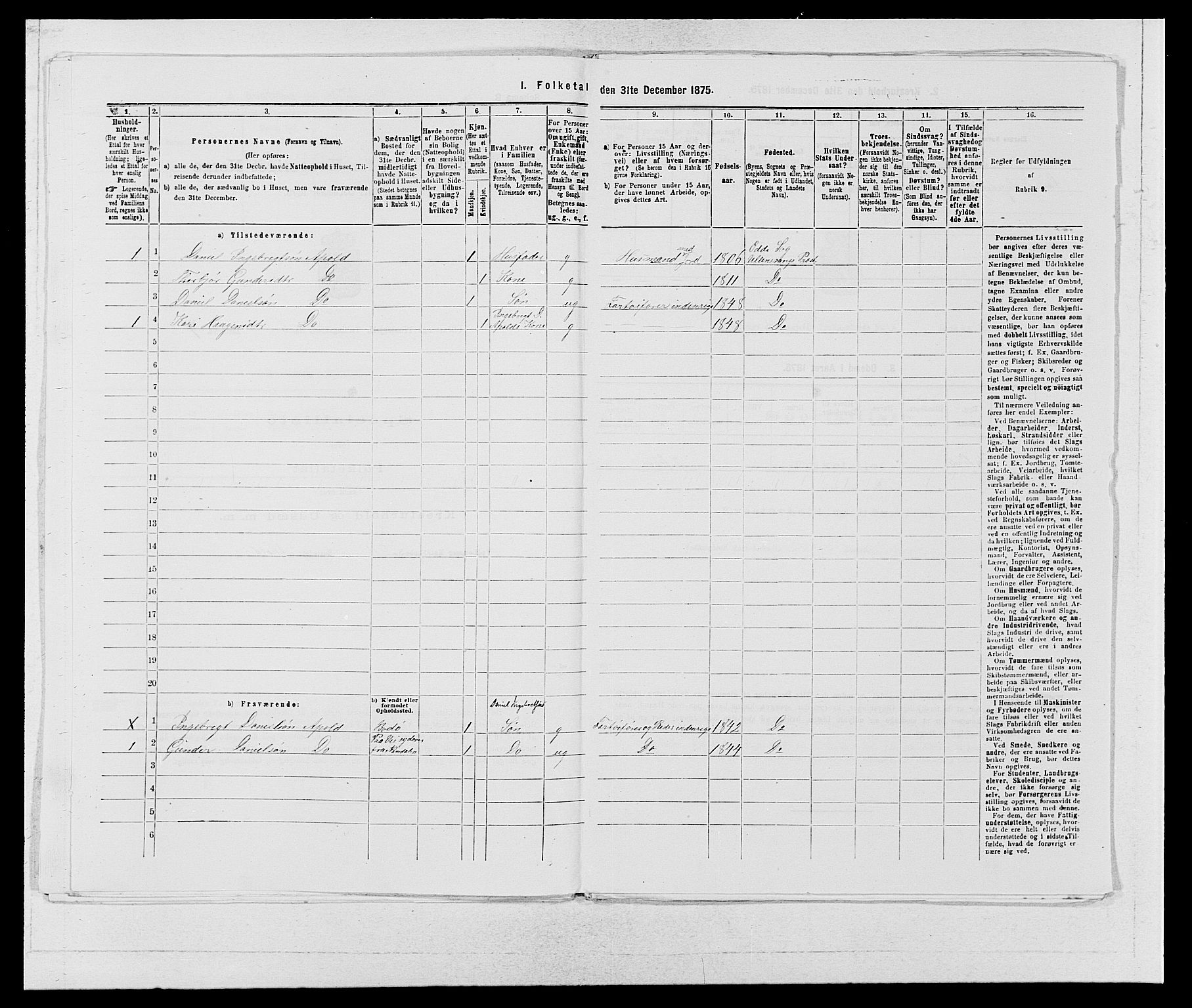 SAB, 1875 census for 1230P Ullensvang, 1875, p. 516