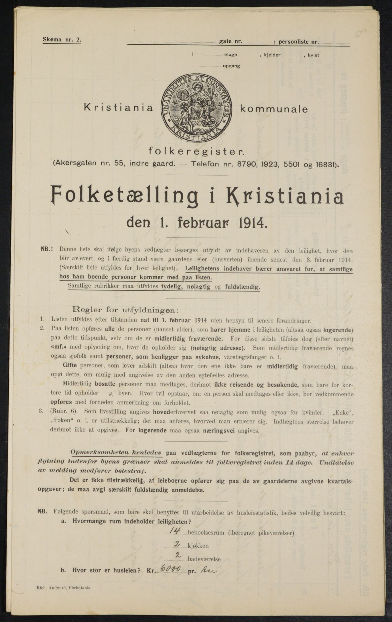 OBA, Municipal Census 1914 for Kristiania, 1914, p. 82959