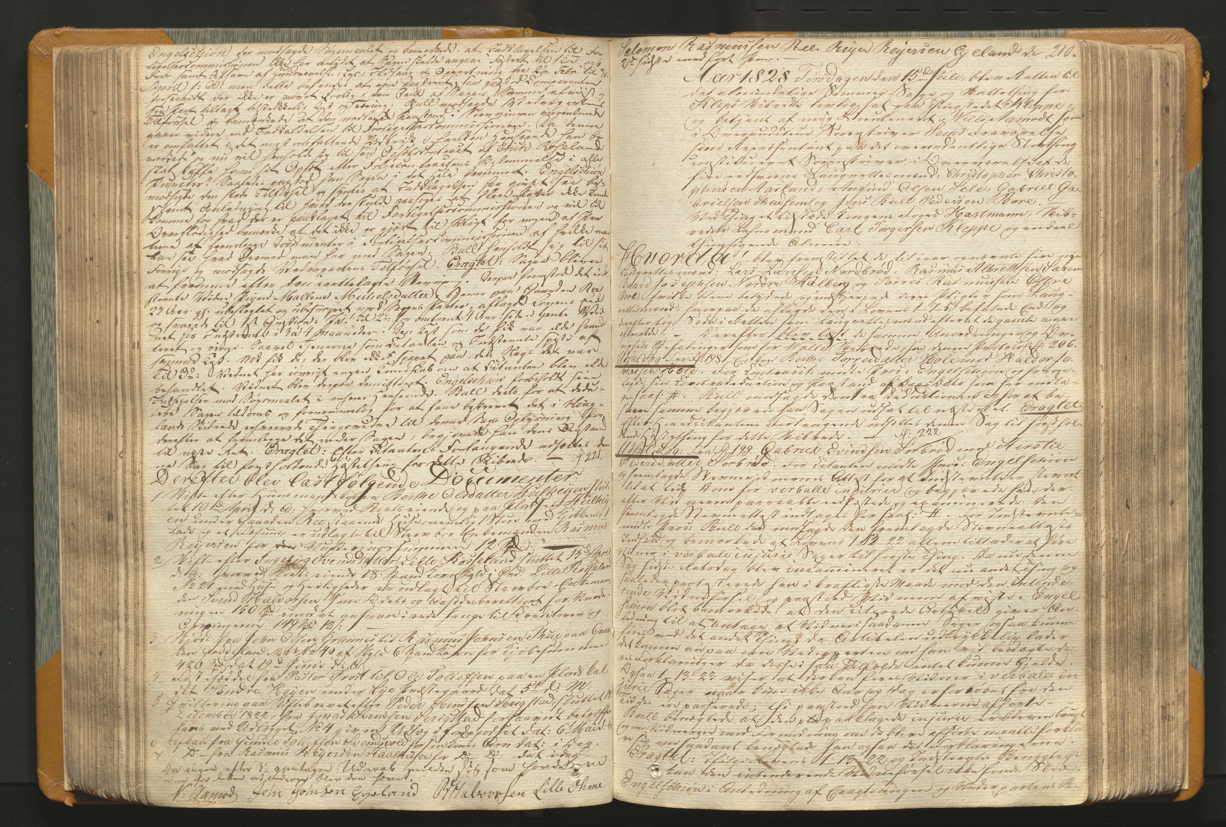 Jæren og Dalane sorenskriveri, AV/SAST-A-100306/3/30/30BAB/L0001: Tingbok for Jæren, 1821-1835, p. 209b-210a