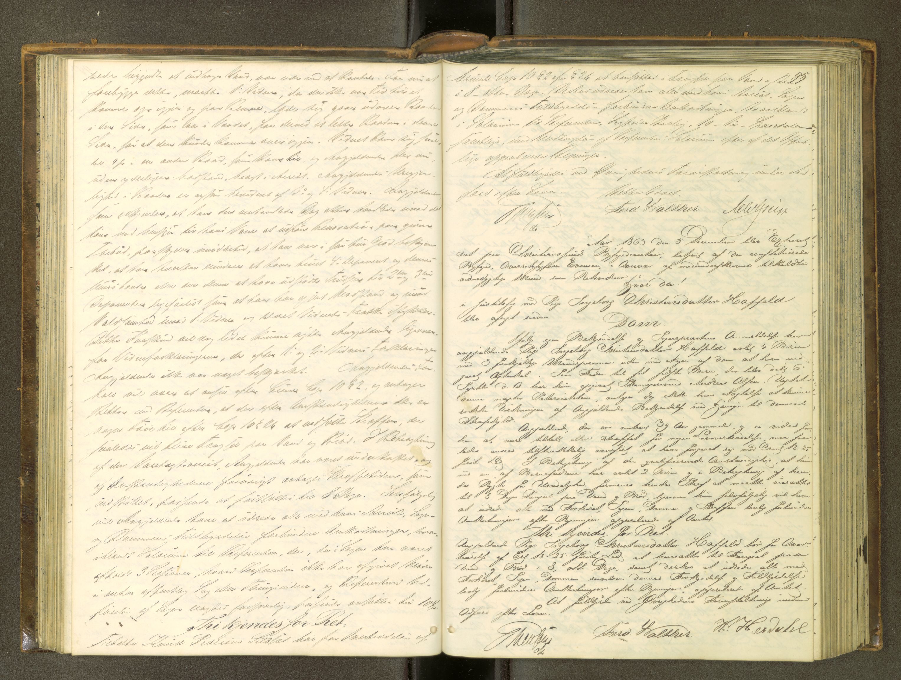 Kristiansund byfogd, AV/SAT-A-4587/A/04/L0003: Domprotokoll. Aut. 08.10.1861, 1861-1868, p. 94b-95a