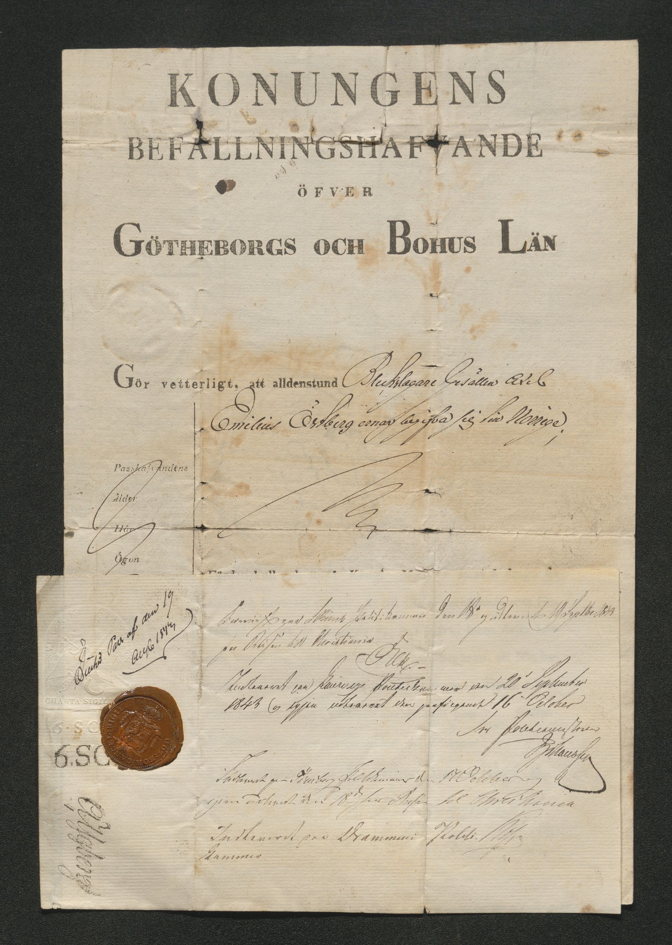 Drammen politikammer, SAKO/A-623/I/Ia/Iab/L0007: Innleverte pass, 1843-1844, p. 270