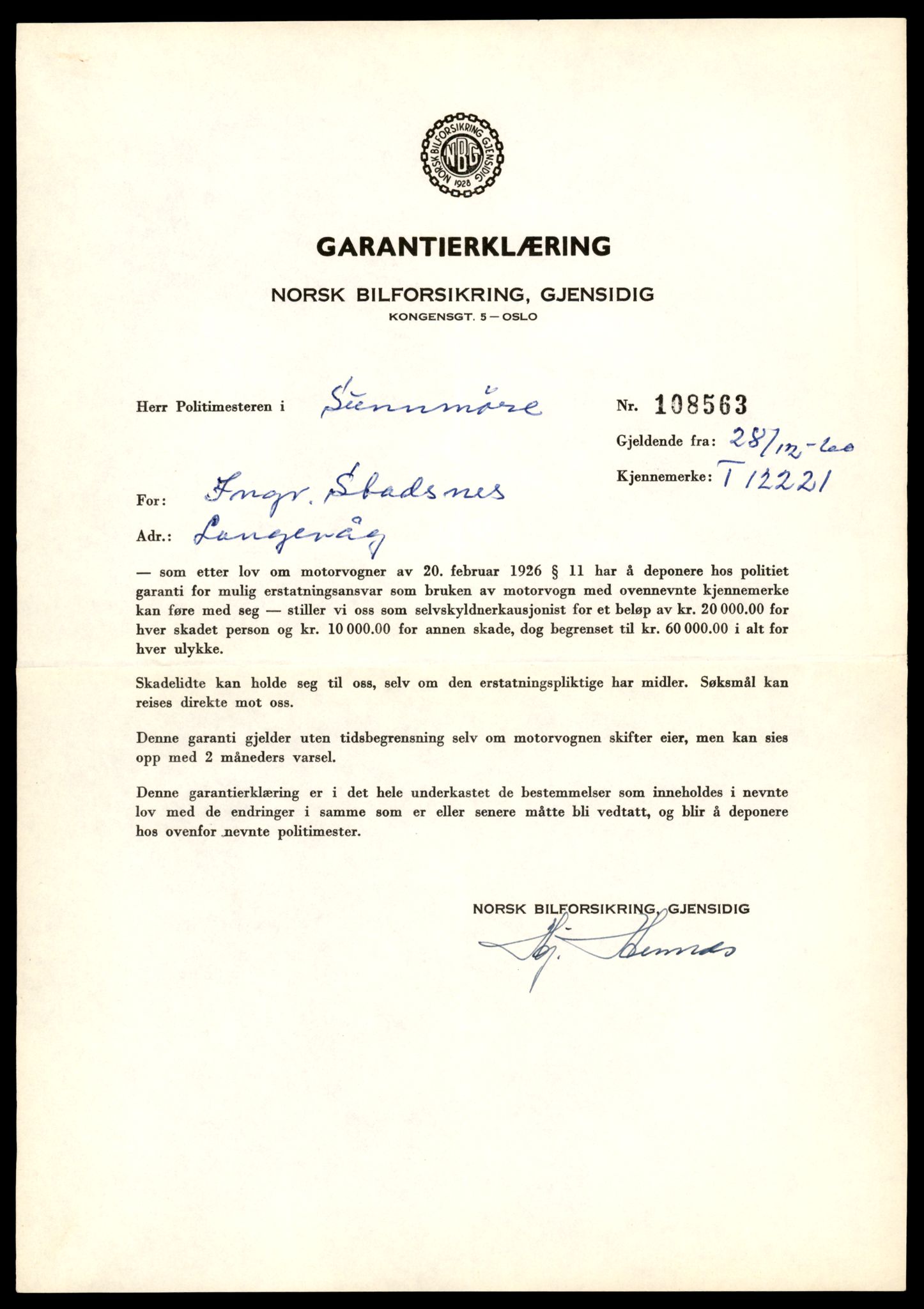 Møre og Romsdal vegkontor - Ålesund trafikkstasjon, AV/SAT-A-4099/F/Fe/L0036: Registreringskort for kjøretøy T 12831 - T 13030, 1927-1998, p. 2135