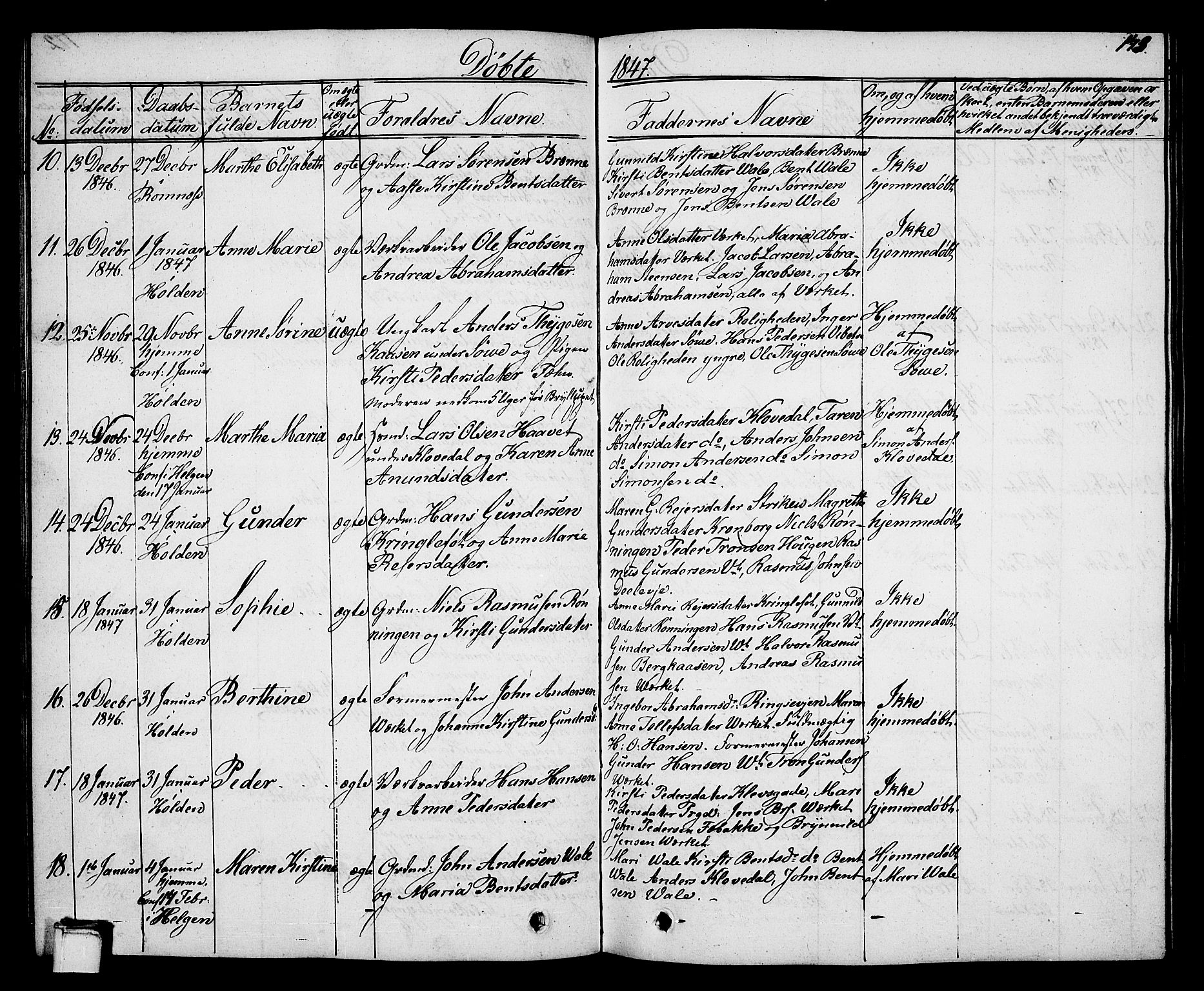 Holla kirkebøker, AV/SAKO-A-272/G/Ga/L0002: Parish register (copy) no. I 2, 1830-1848, p. 173