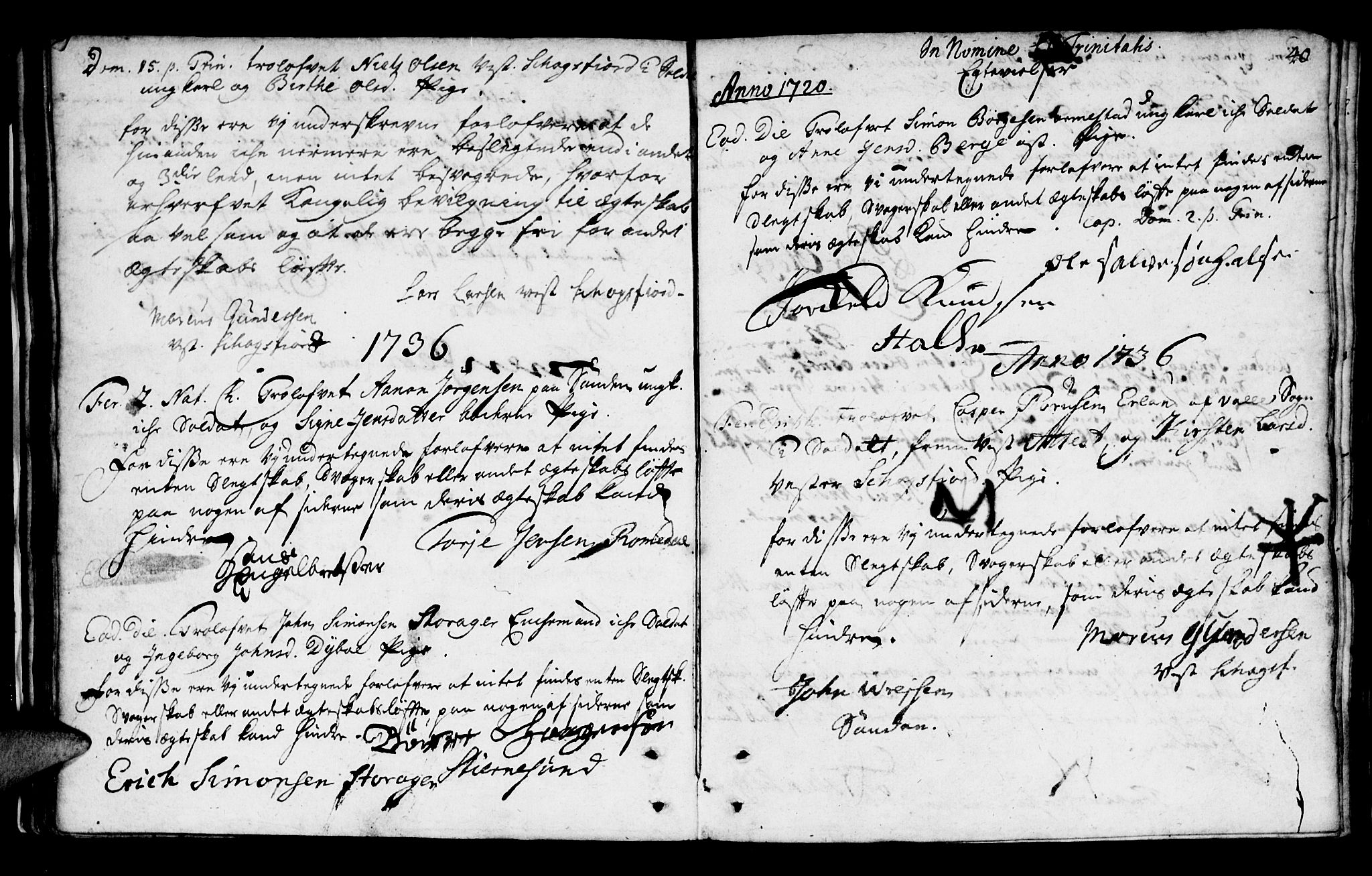 Mandal sokneprestkontor, SAK/1111-0030/F/Fa/Faa/L0002: Parish register (official) no. A 2, 1720-1754, p. 40