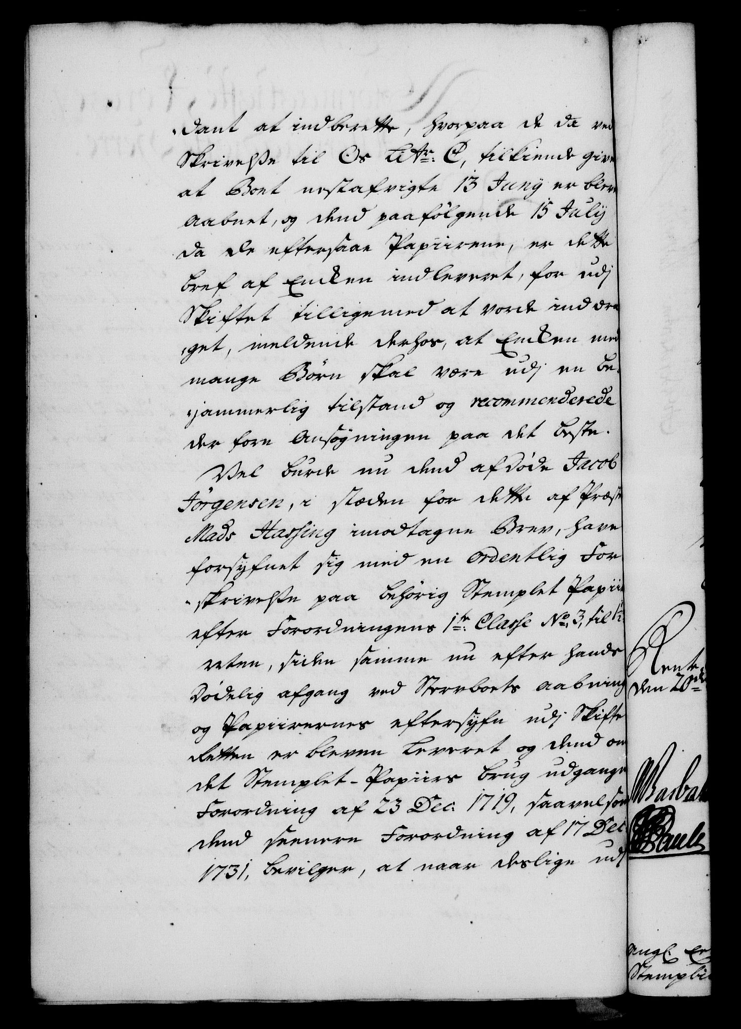 Rentekammeret, Kammerkanselliet, RA/EA-3111/G/Gf/Gfa/L0024: Norsk relasjons- og resolusjonsprotokoll (merket RK 52.24), 1741, p. 585