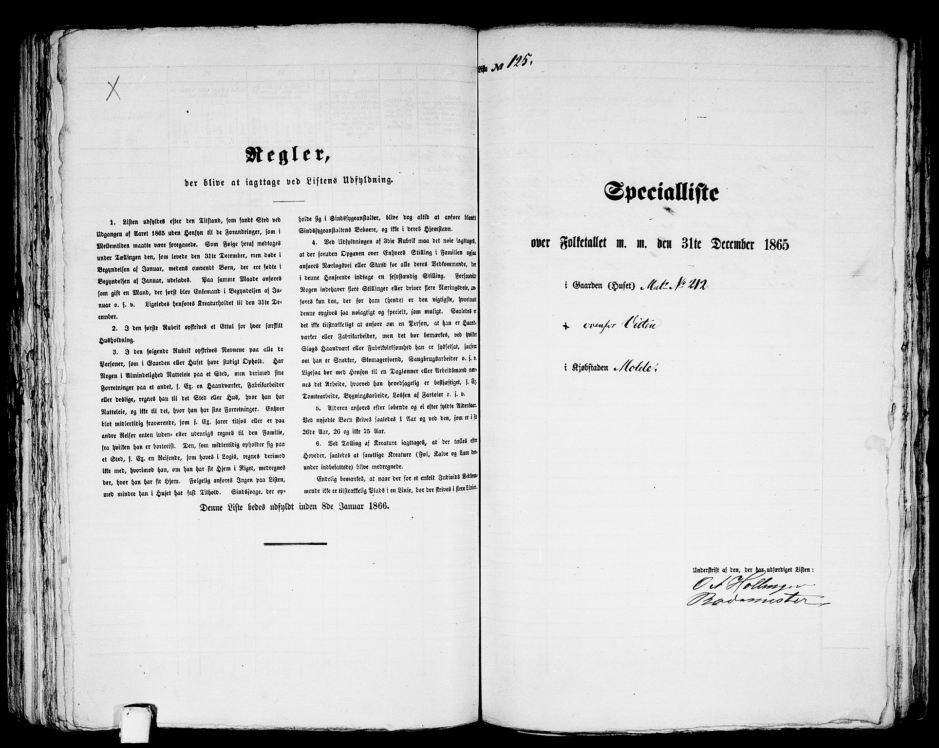 RA, 1865 census for Molde, 1865, p. 260