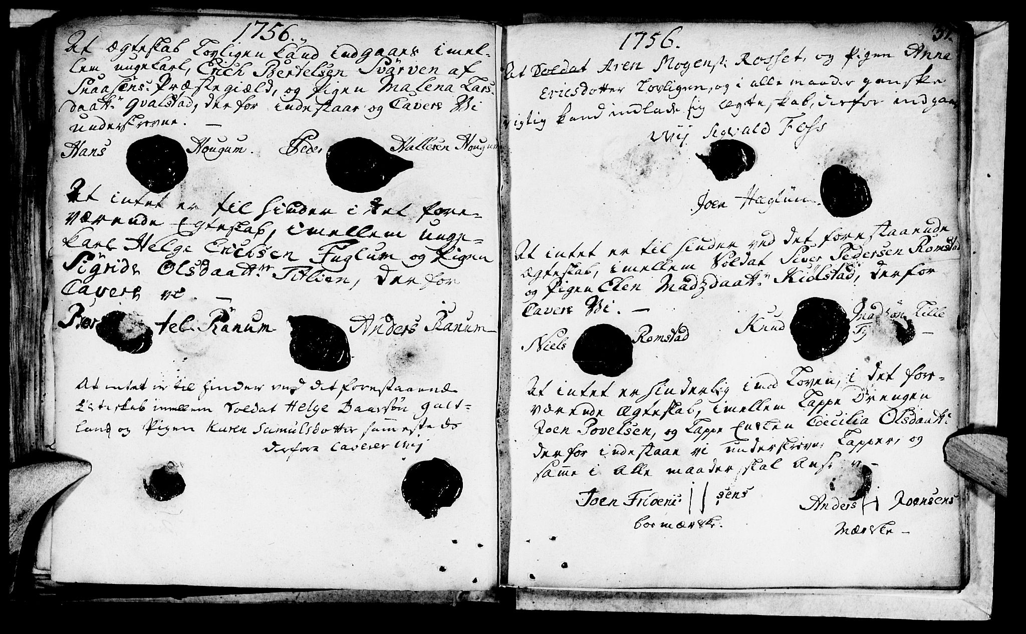 Ministerialprotokoller, klokkerbøker og fødselsregistre - Nord-Trøndelag, SAT/A-1458/764/L0541: Parish register (official) no. 764A01, 1745-1758, p. 37