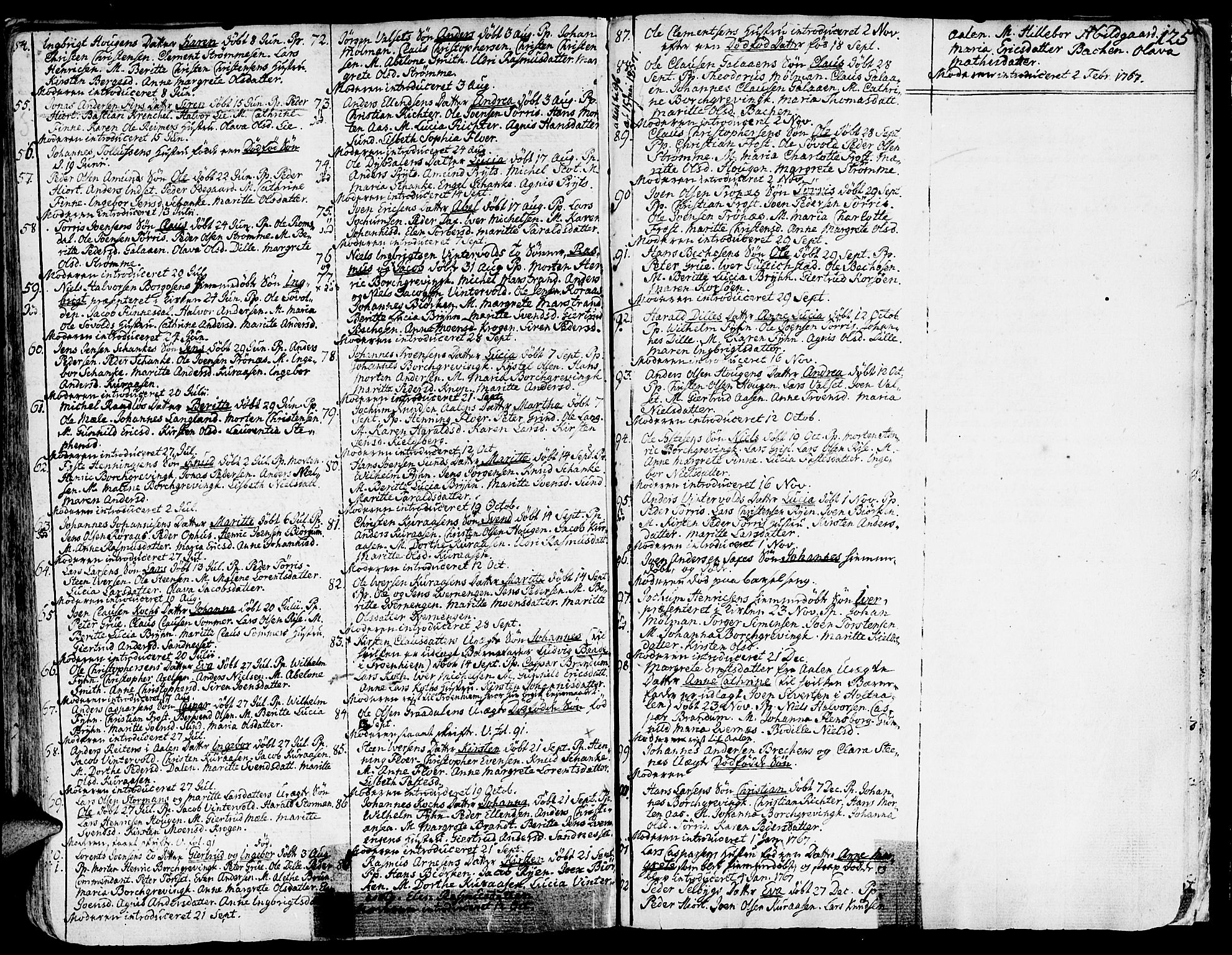 Ministerialprotokoller, klokkerbøker og fødselsregistre - Sør-Trøndelag, SAT/A-1456/681/L0925: Parish register (official) no. 681A03, 1727-1766, p. 125