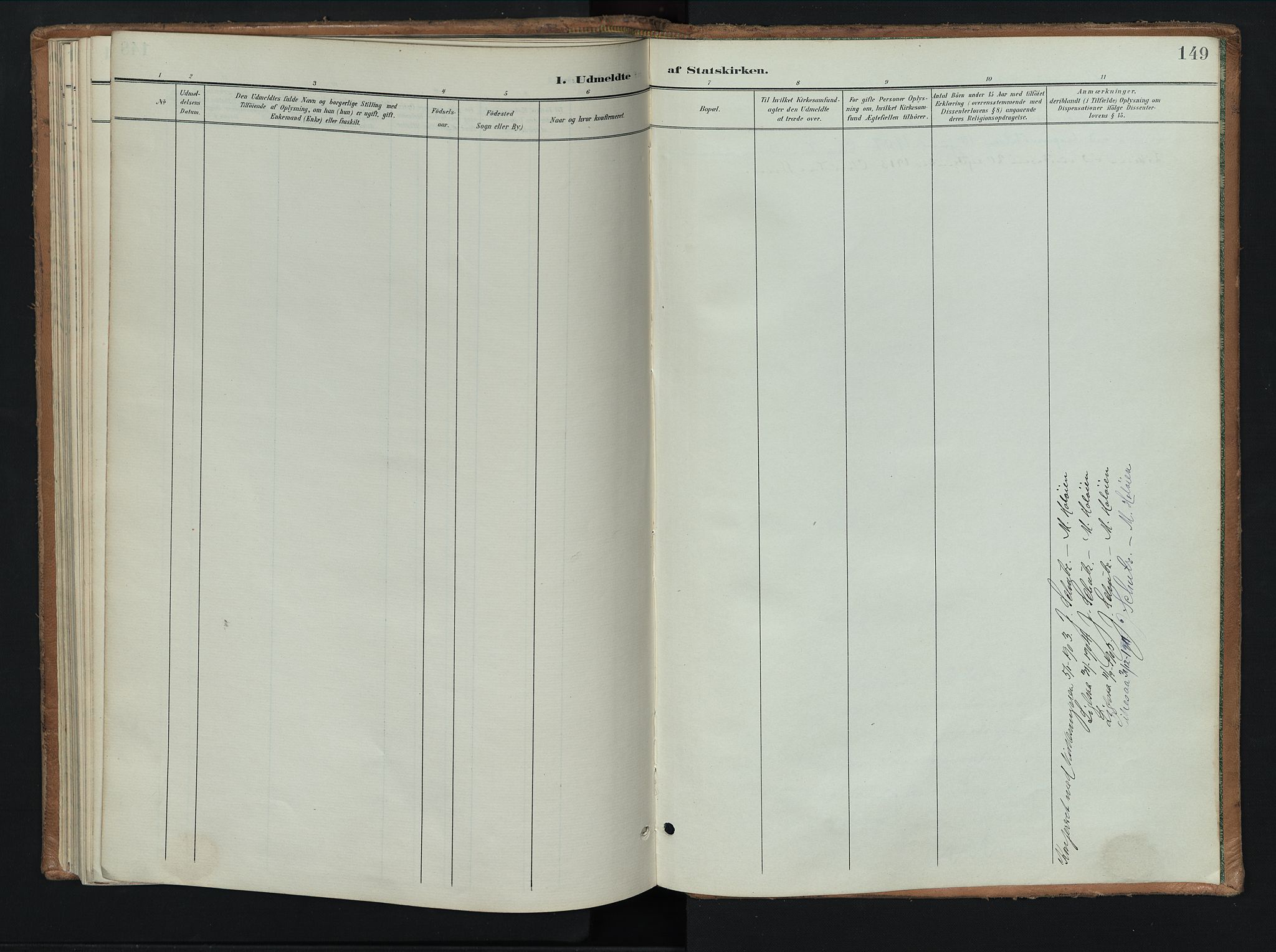 Tolga prestekontor, SAH/PREST-062/K/L0010: Parish register (official) no. 10, 1901-1915, p. 149