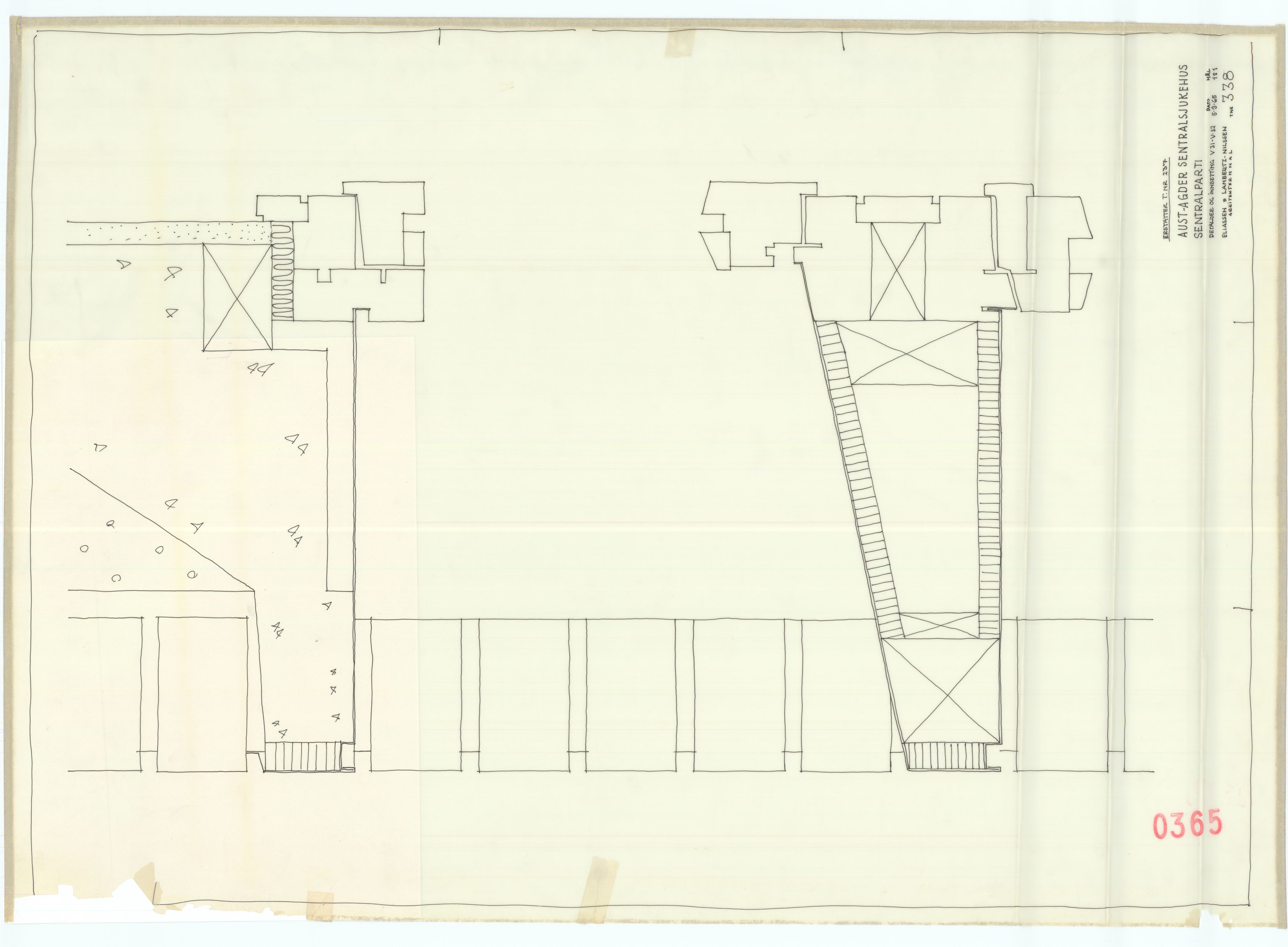 Eliassen og Lambertz-Nilssen Arkitekter, AAKS/PA-2983/T/T01/L0005: Tegningskogger 0365, 1960-1966, p. 21