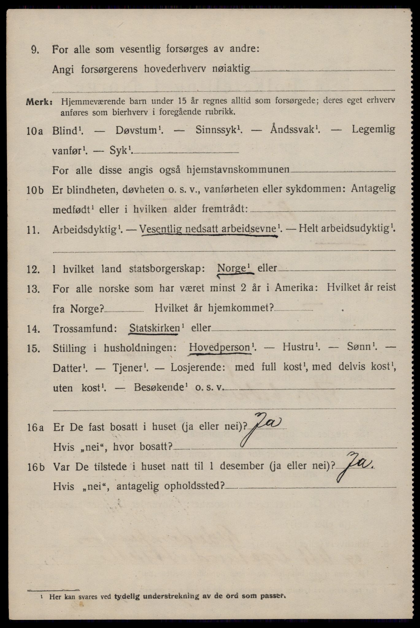 SAST, 1920 census for Haugesund, 1920, p. 42154