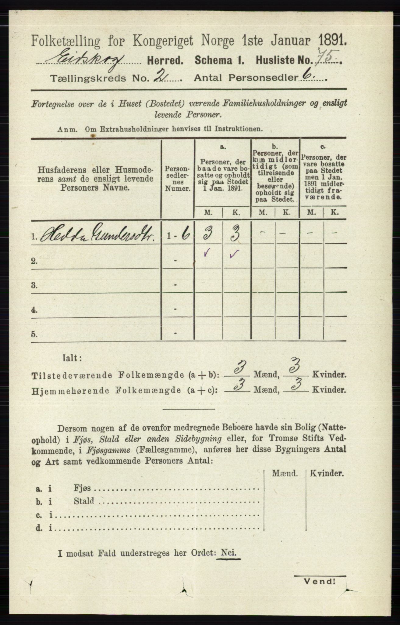 RA, 1891 census for 0420 Eidskog, 1891, p. 505