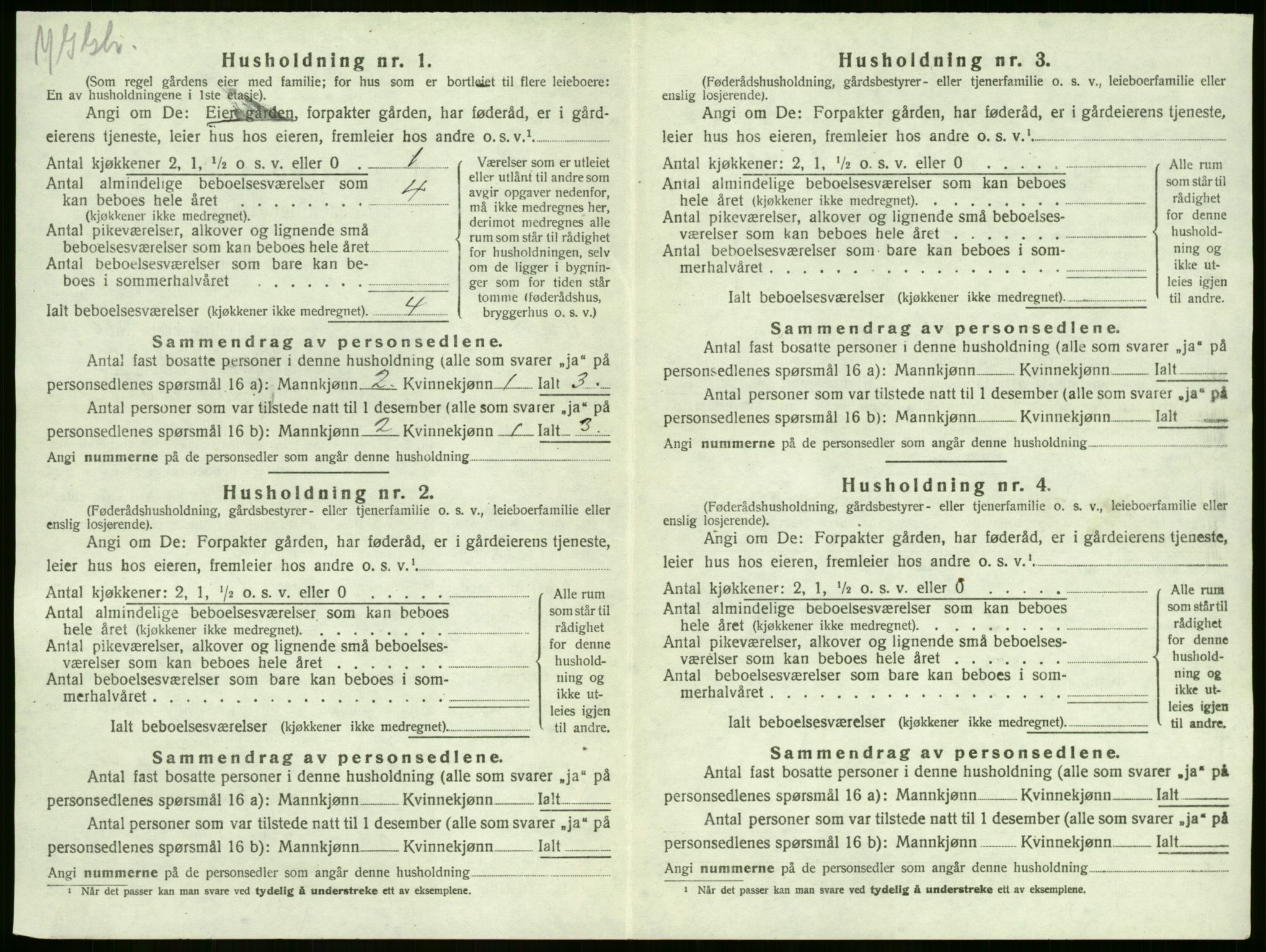 SAKO, 1920 census for Sandeherred, 1920, p. 1449