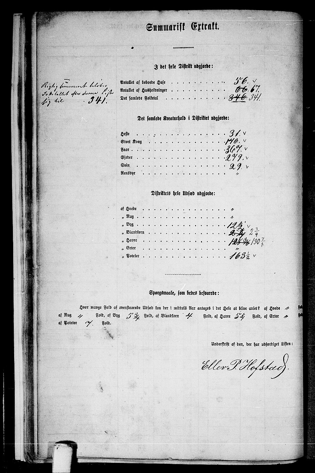 RA, 1865 census for Øvre Stjørdal, 1865, p. 22