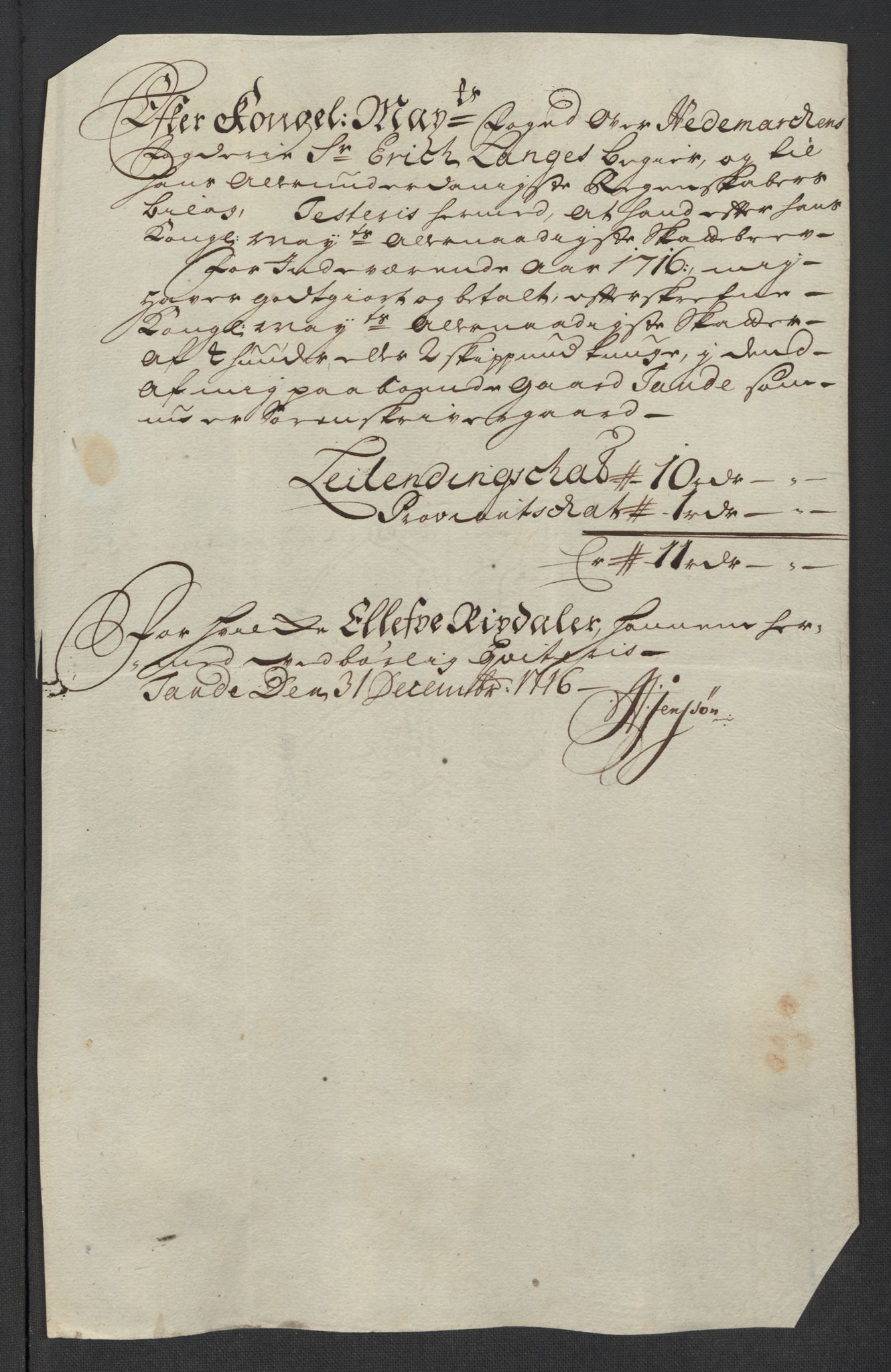 Rentekammeret inntil 1814, Reviderte regnskaper, Fogderegnskap, RA/EA-4092/R16/L1055: Fogderegnskap Hedmark, 1716, p. 307