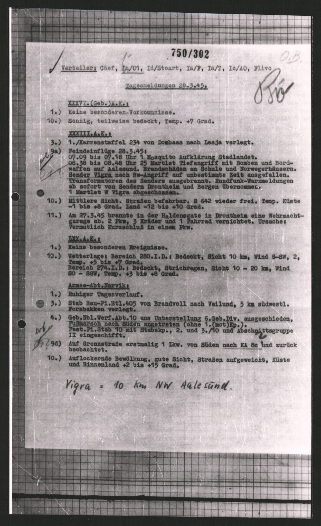 Forsvarets Overkommando. 2 kontor. Arkiv 11.4. Spredte tyske arkivsaker, AV/RA-RAFA-7031/D/Dar/Dara/L0008: Krigsdagbøker for 20. Gebirgs-Armee-Oberkommando (AOK 20), 1945, p. 732