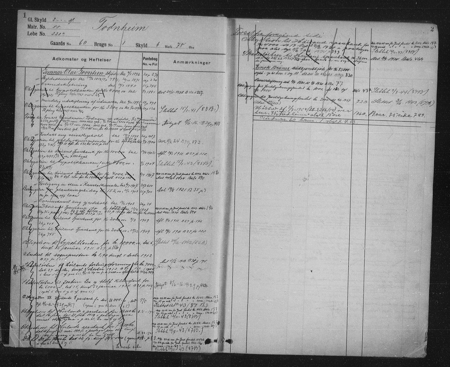 Jæren sorenskriveri, SAST/A-100310/01/4/41/41ABC/L0008: Mortgage register no. 41 ABC8, 1910, p. 1-2