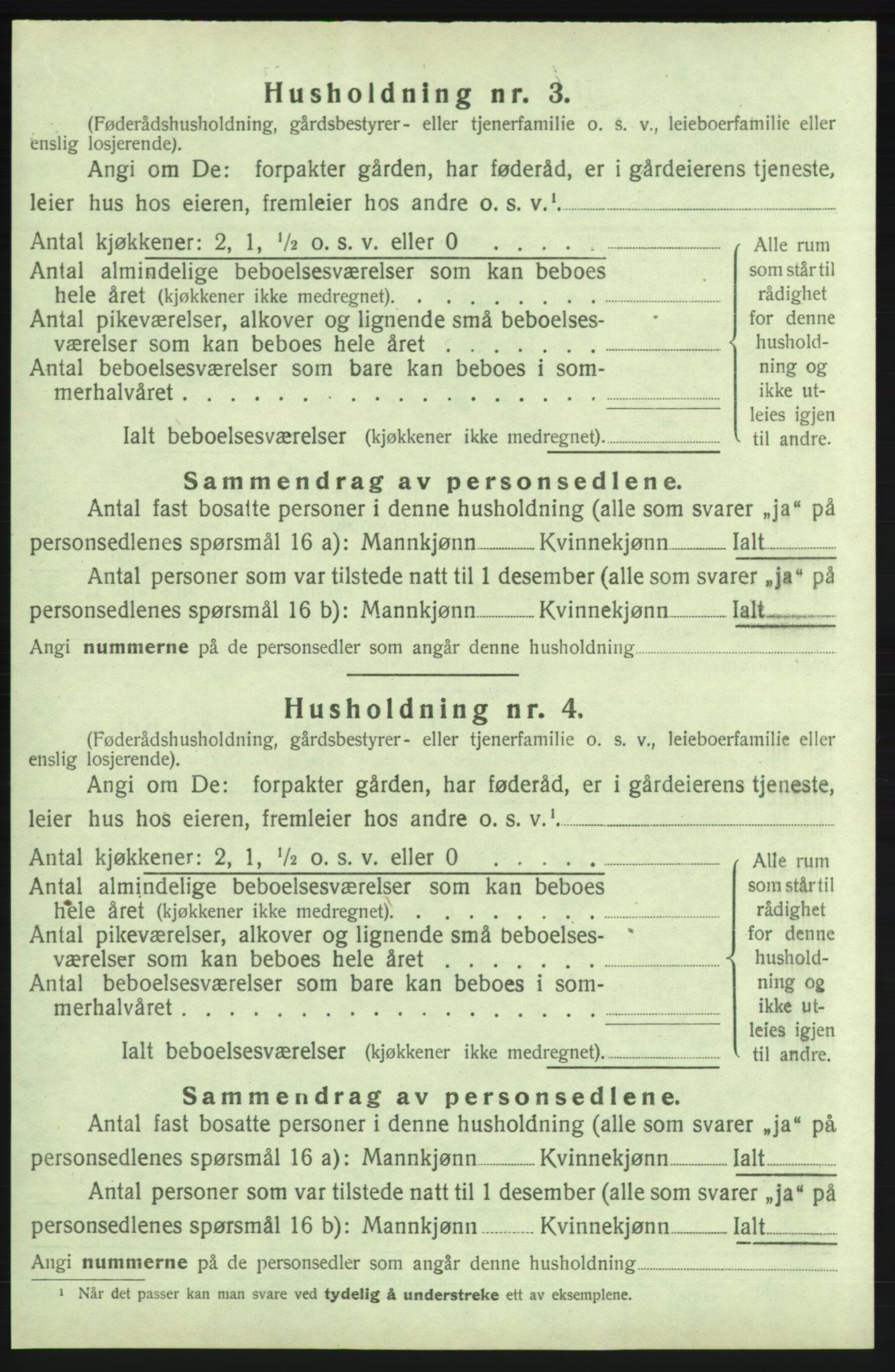 SAB, 1920 census for Kvinnherad, 1920, p. 2830