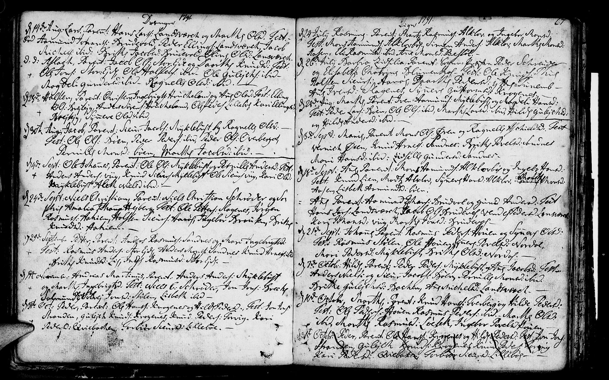 Ministerialprotokoller, klokkerbøker og fødselsregistre - Møre og Romsdal, AV/SAT-A-1454/501/L0002: Parish register (official) no. 501A02, 1760-1816, p. 67