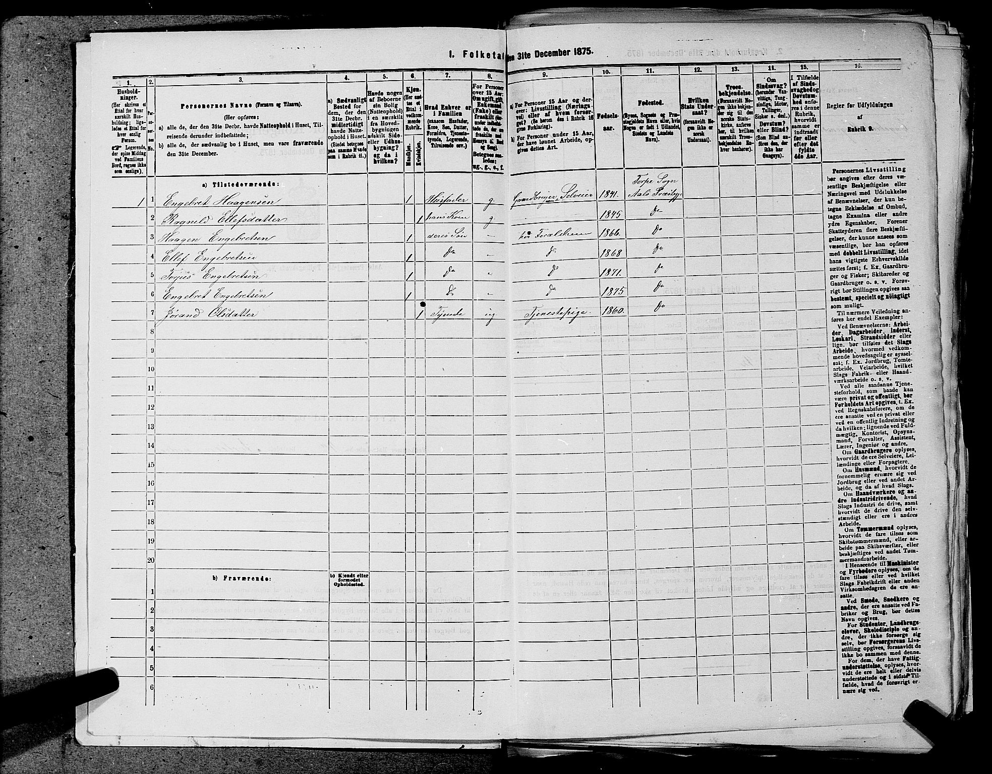 SAKO, 1875 census for 0619P Ål, 1875, p. 23